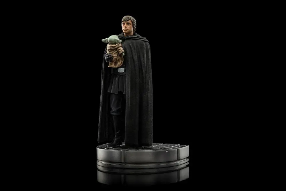 Star Wars The Mandalorian Art Scale socha 1/10 Luke Skywalker a Grogu 21 cm fotografii produktu