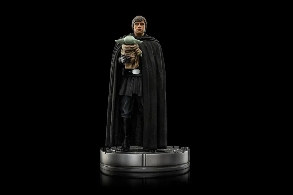 Star Wars The Mandalorian Art Scale socha 1/10 Luke Skywalker a Grogu 21 cm fotografii produktu