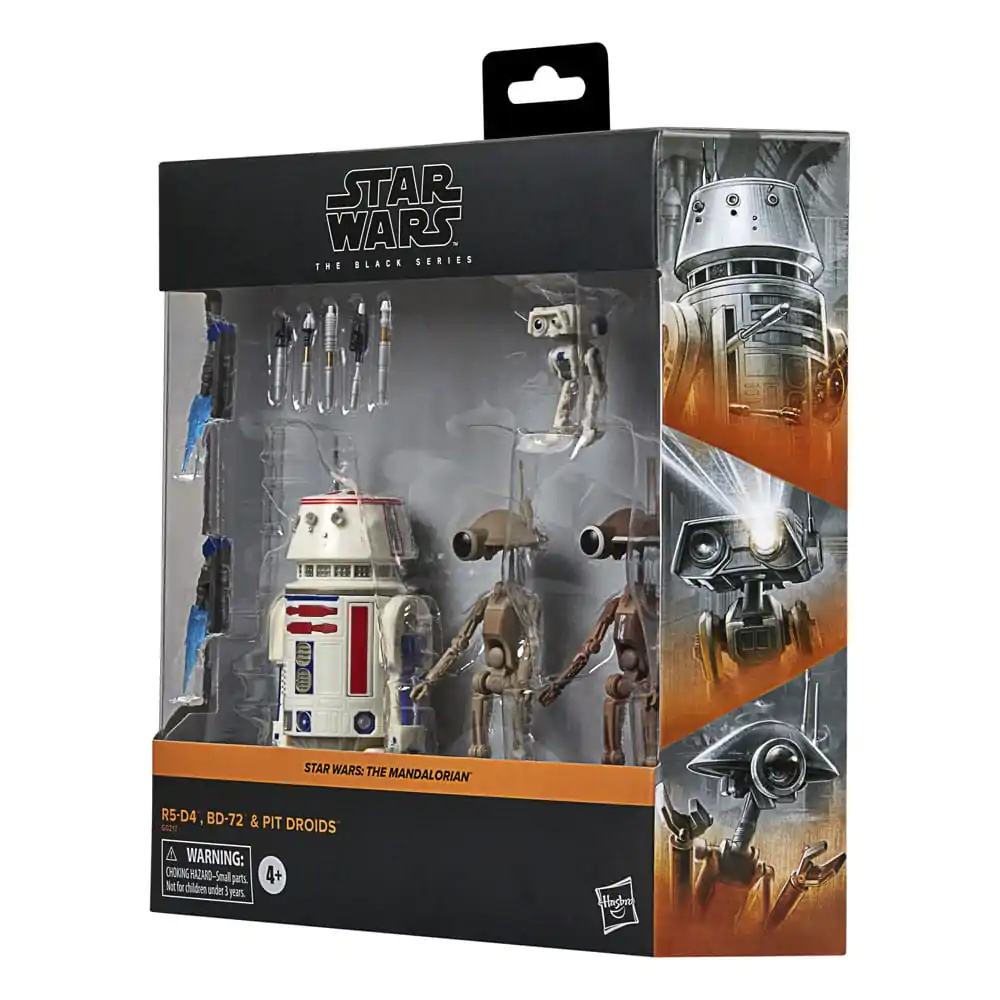 Star Wars: The Mandalorian Black Series akční figurka 4-Pack R5-D4, BD-72 & Pit Droids fotografii produktu