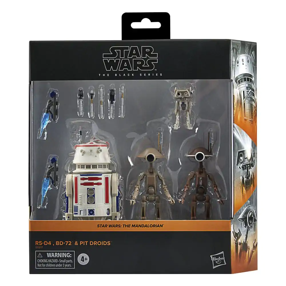 Star Wars: The Mandalorian Black Series akční figurka 4-Pack R5-D4, BD-72 & Pit Droids fotografii produktu