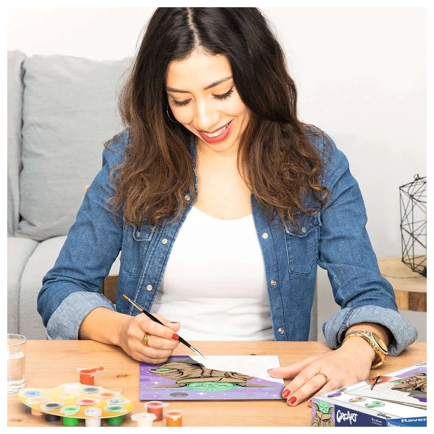 Star Wars: The Mandalorian CreArt Malování podle čísel Meditující Grogu fotografii produktu