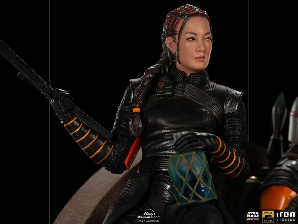 Star Wars The Mandalorian Deluxe Art Scale Statue 1/10 Boba Fett & Fennec on Throne 23 cm Socha fotografii produktu