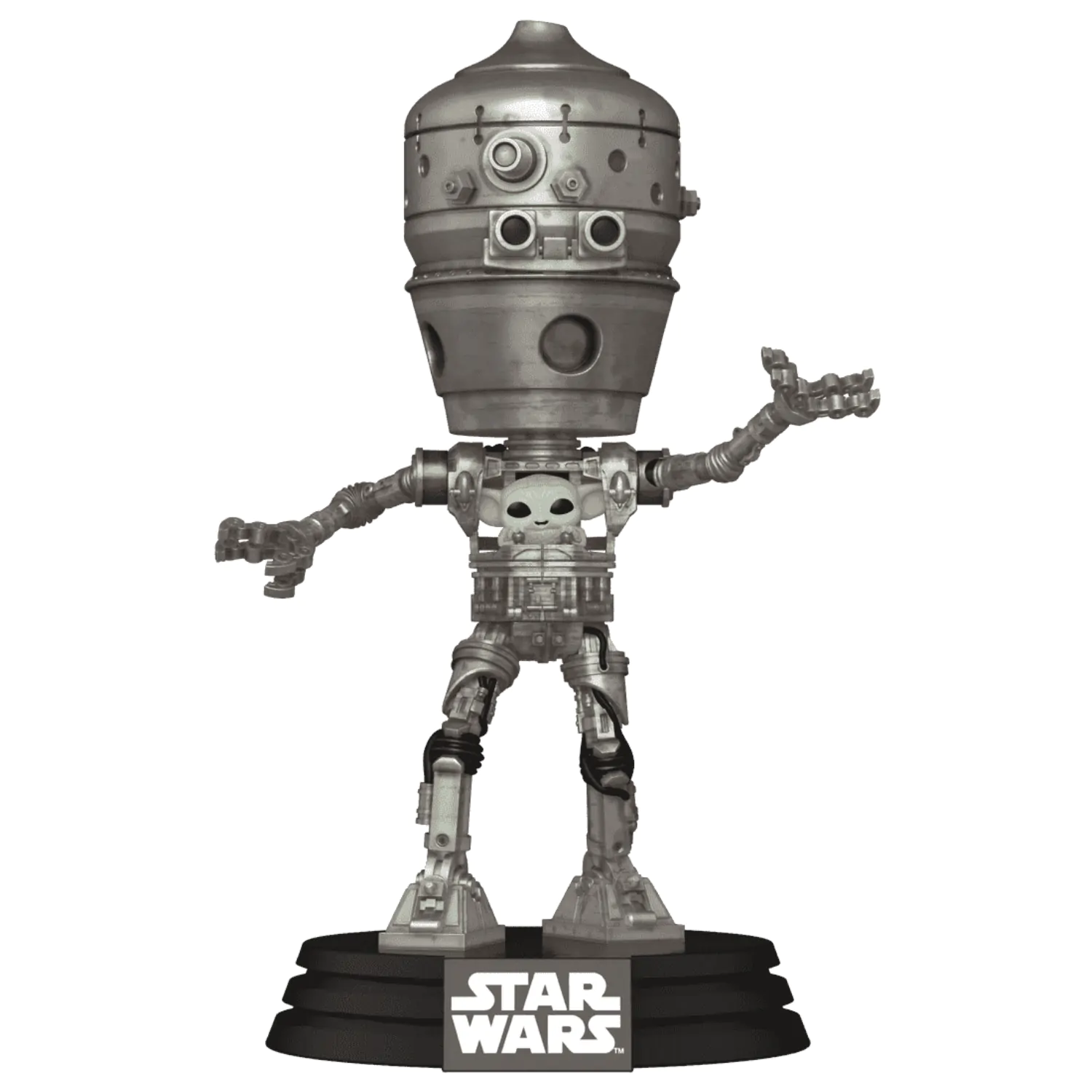 Star Wars: The Mandalorian Funko POP! Deluxe vinylová kývající figurka IG-12 s Grogu 17 cm fotografii produktu