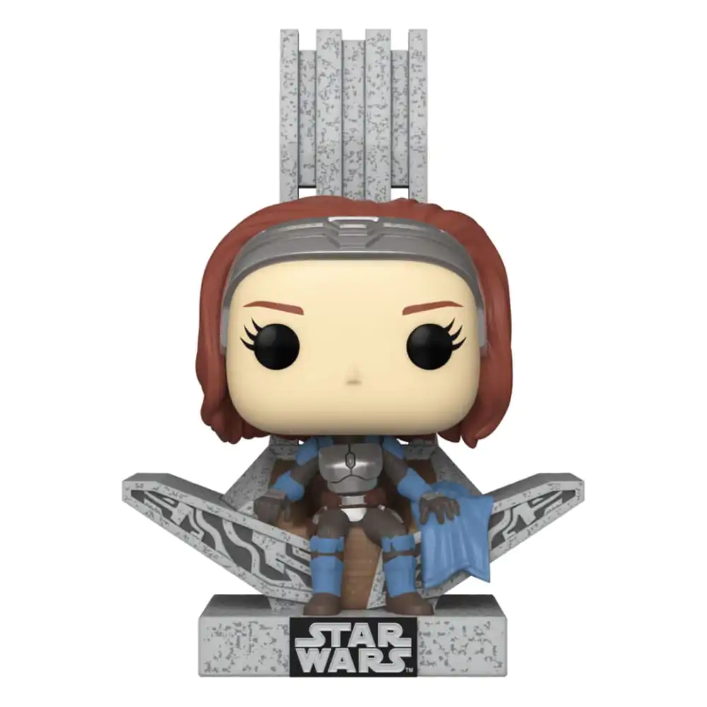 Star Wars: The Mandalorian POP! Deluxe vinylová figurka Bo Katan s trůnem 9 cm fotografii produktu