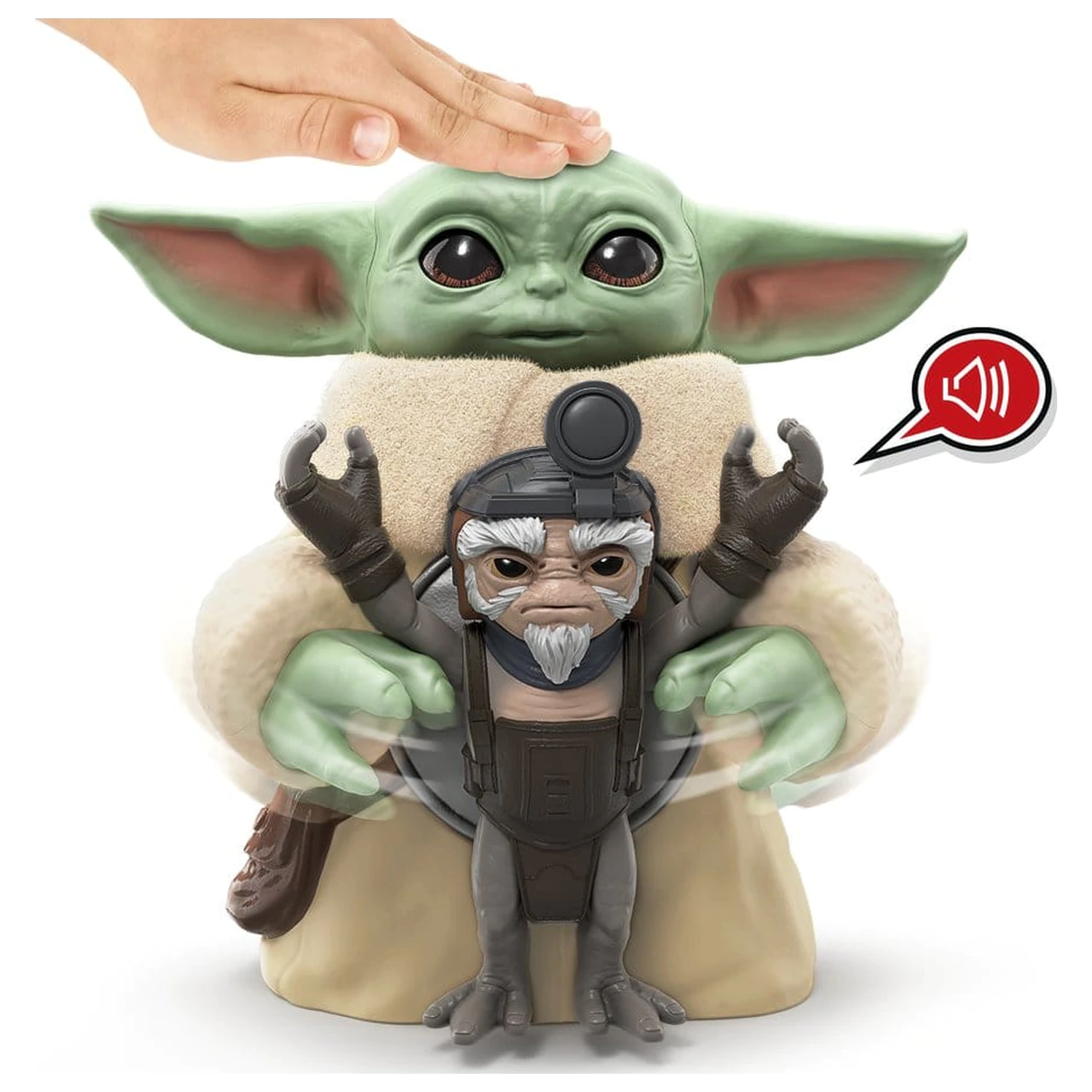 Star Wars: The Mandalorian & Grogu Elektronická akční figurka Huggin' Grogu & Anzellan 17 cm fotografii produktu