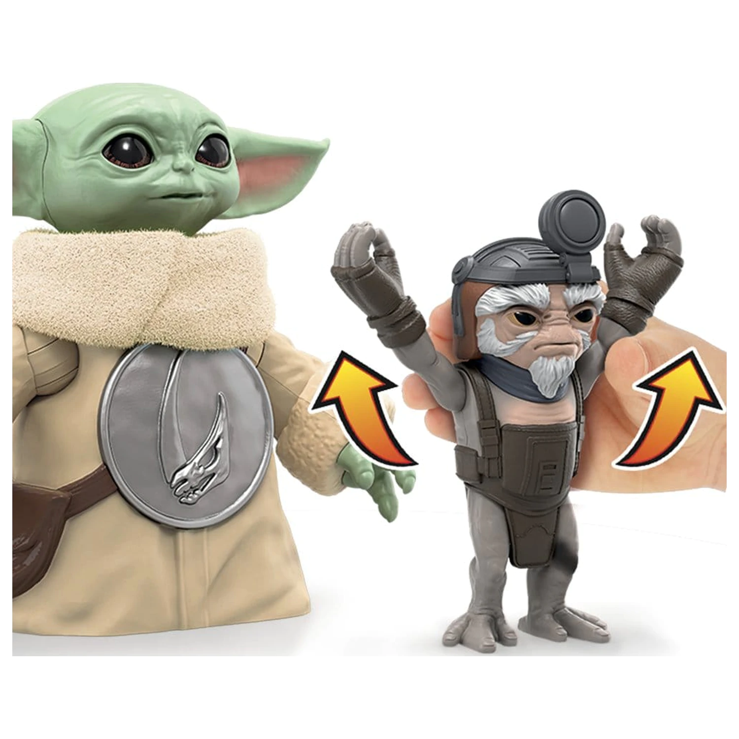 Star Wars: The Mandalorian & Grogu Elektronická akční figurka Huggin' Grogu & Anzellan 17 cm fotografii produktu