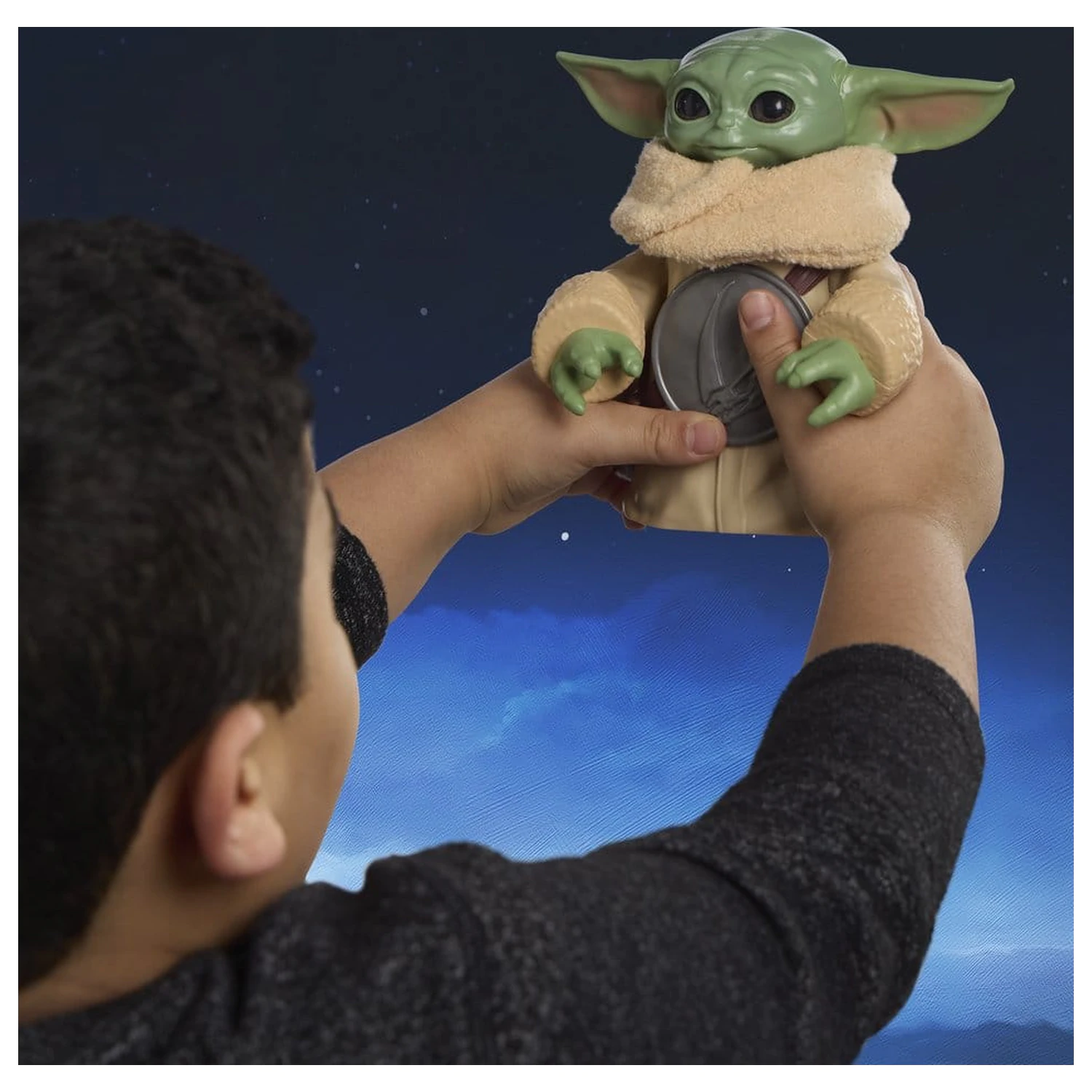 Star Wars: The Mandalorian & Grogu Elektronická akční figurka Huggin' Grogu & Anzellan 17 cm fotografii produktu