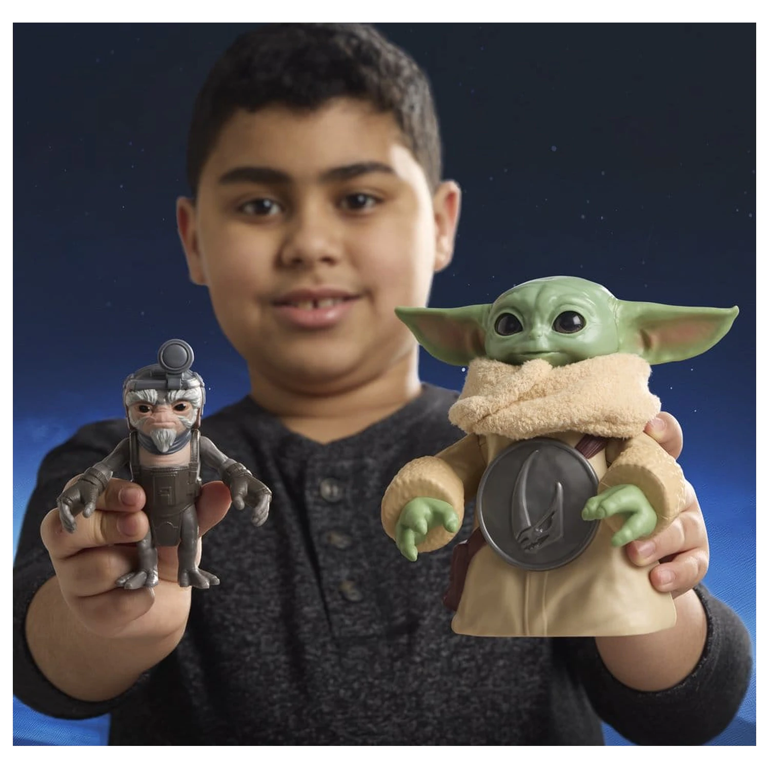 Star Wars: The Mandalorian & Grogu Elektronická akční figurka Huggin' Grogu & Anzellan 17 cm fotografii produktu