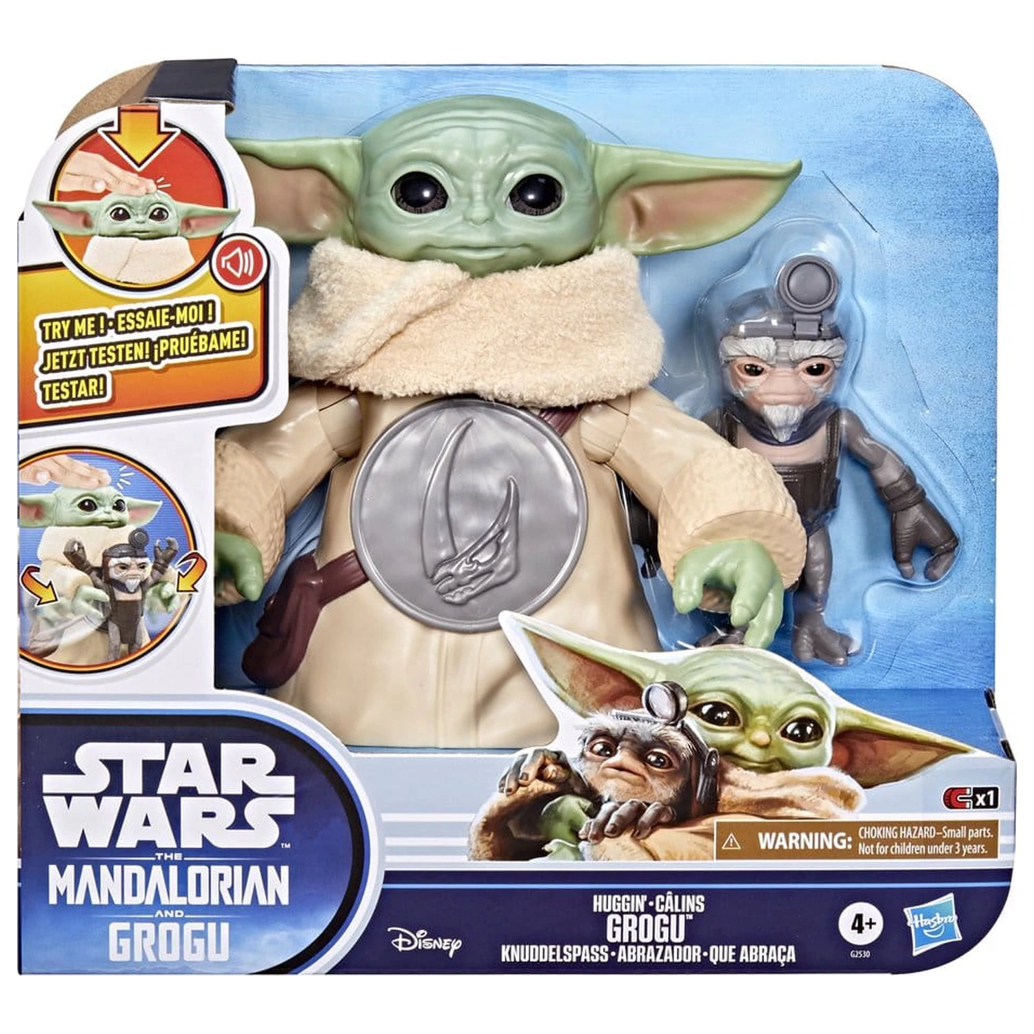 Star Wars: The Mandalorian & Grogu Elektronická akční figurka Huggin' Grogu & Anzellan 17 cm fotografii produktu