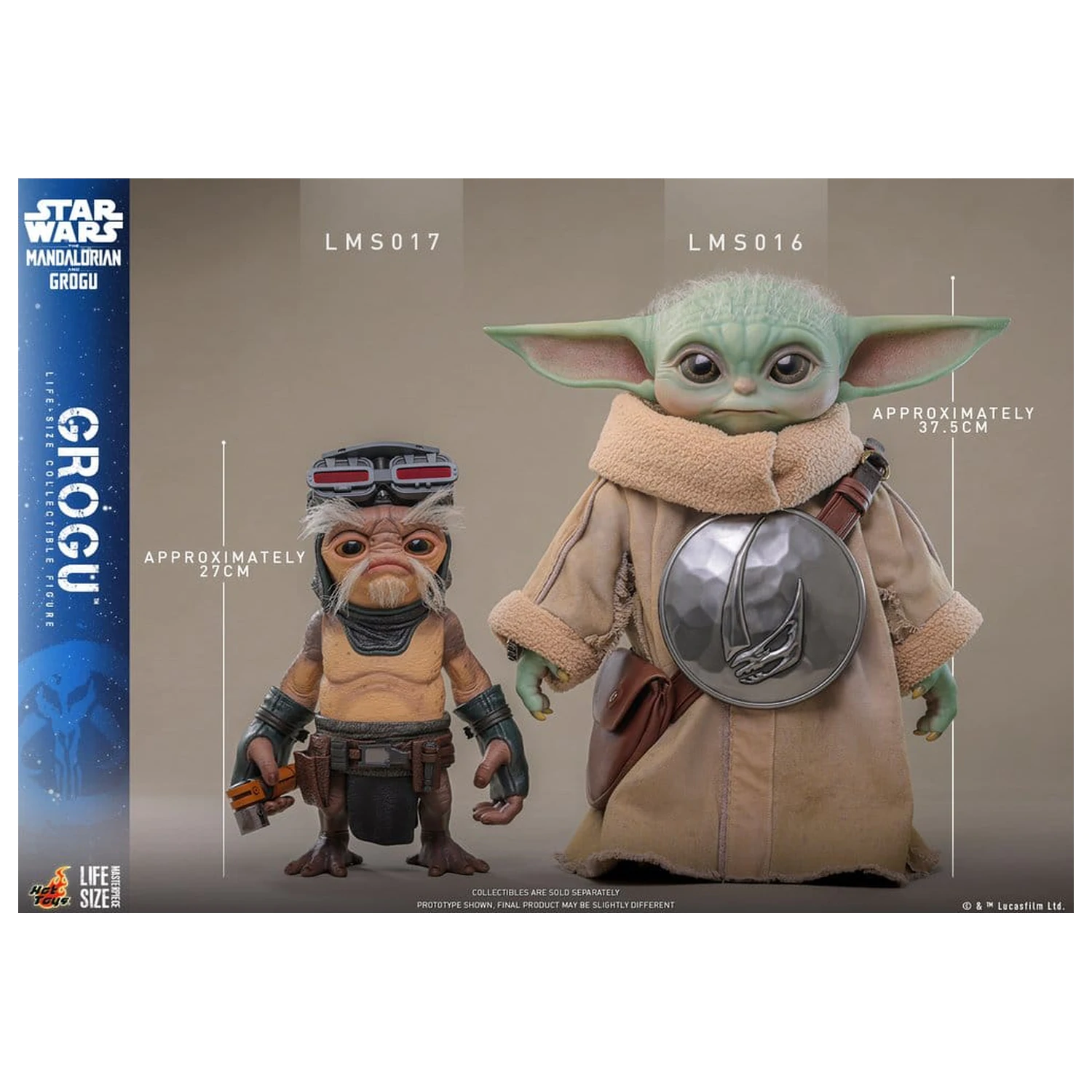 Star Wars: The Mandalorian & Grogu Figurka v životní velikosti Grogu 38 cm fotografii produktu