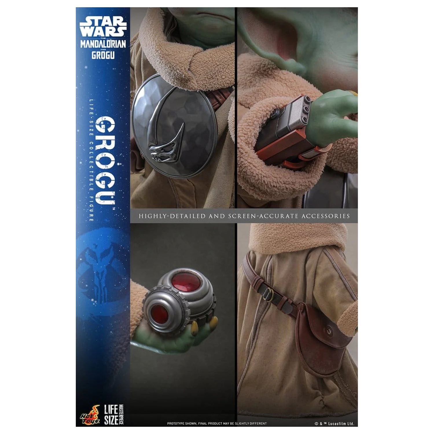 Star Wars: The Mandalorian & Grogu Figurka v životní velikosti Grogu 38 cm fotografii produktu