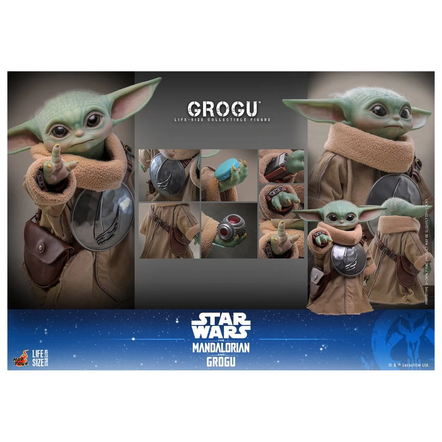 Star Wars: The Mandalorian & Grogu Figurka v životní velikosti Grogu 38 cm fotografii produktu