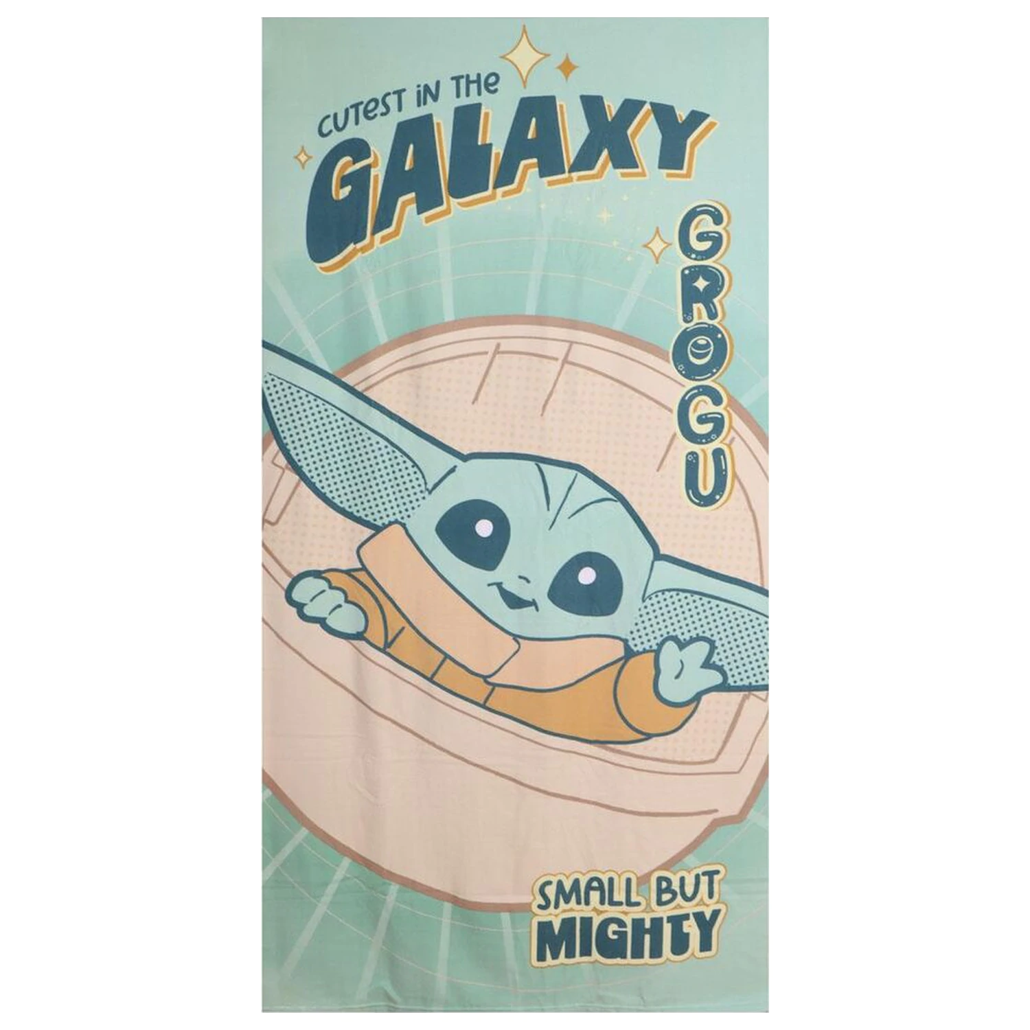 Star Wars The Mandalorian Grogu mikrovláknová plážová osuška fotografii produktu