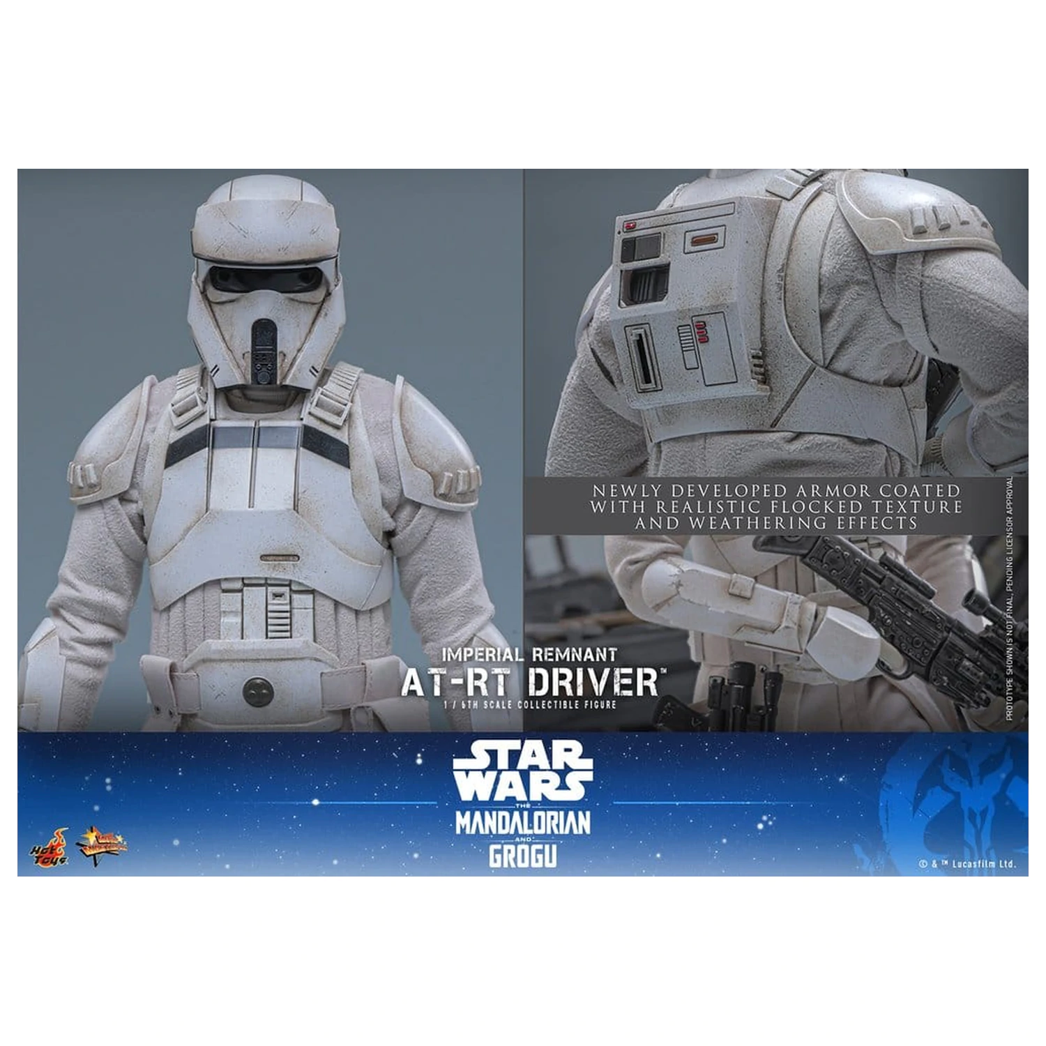 Star Wars: The Mandalorian & Grogu Movie Masterpiece akční figurka 1/6 Imperial Remnant AT-RT Driver 30 cm fotografii produktu