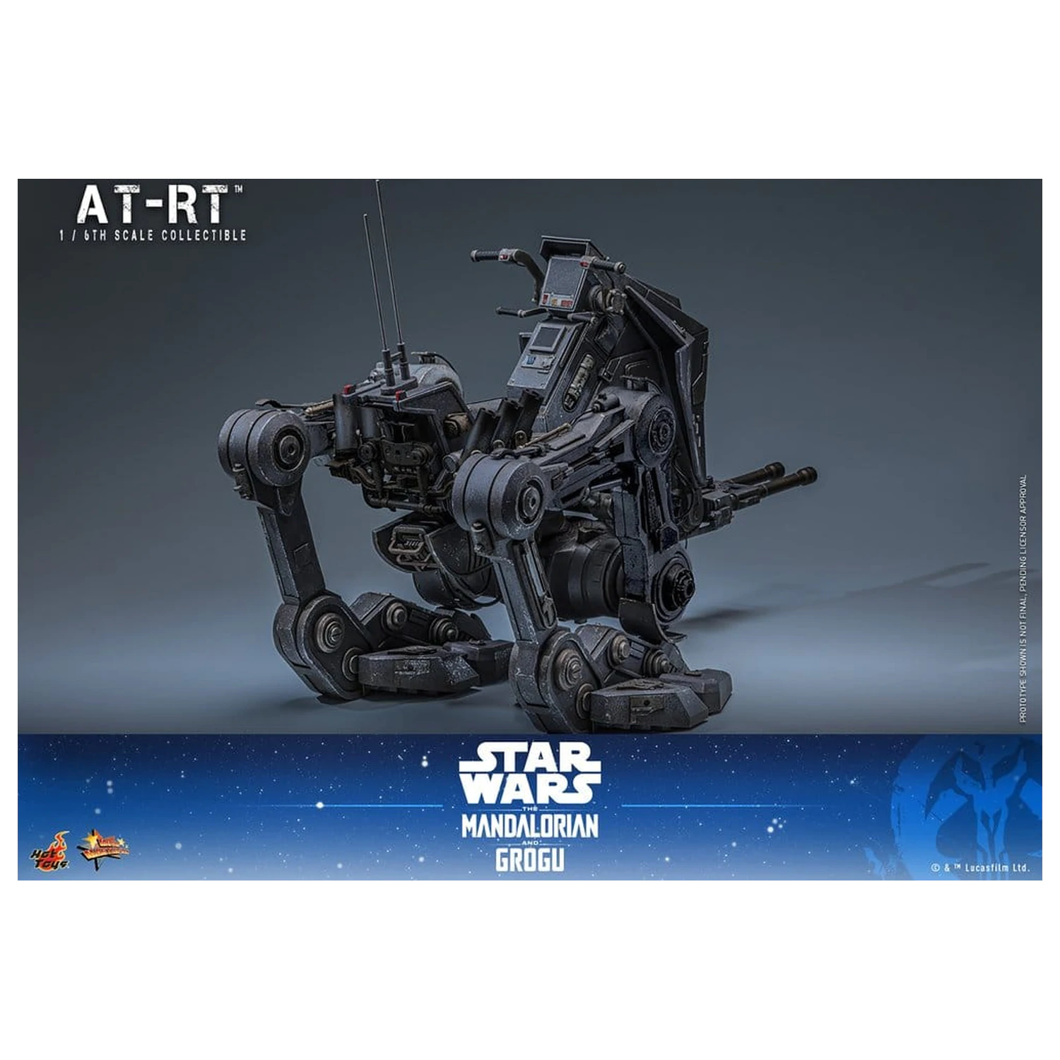 Star Wars: The Mandalorian & Grogu Movie Masterpiece akční figurka a set 1/6 Imperial Remnant AT-RT Driver & AT-RT 60 cm fotografii produktu