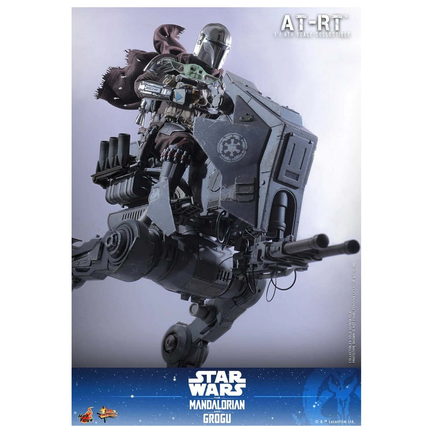 Star Wars: The Mandalorian & Grogu Movie Masterpiece akční figurka a set 1/6 Imperial Remnant AT-RT Driver & AT-RT 60 cm fotografii produktu