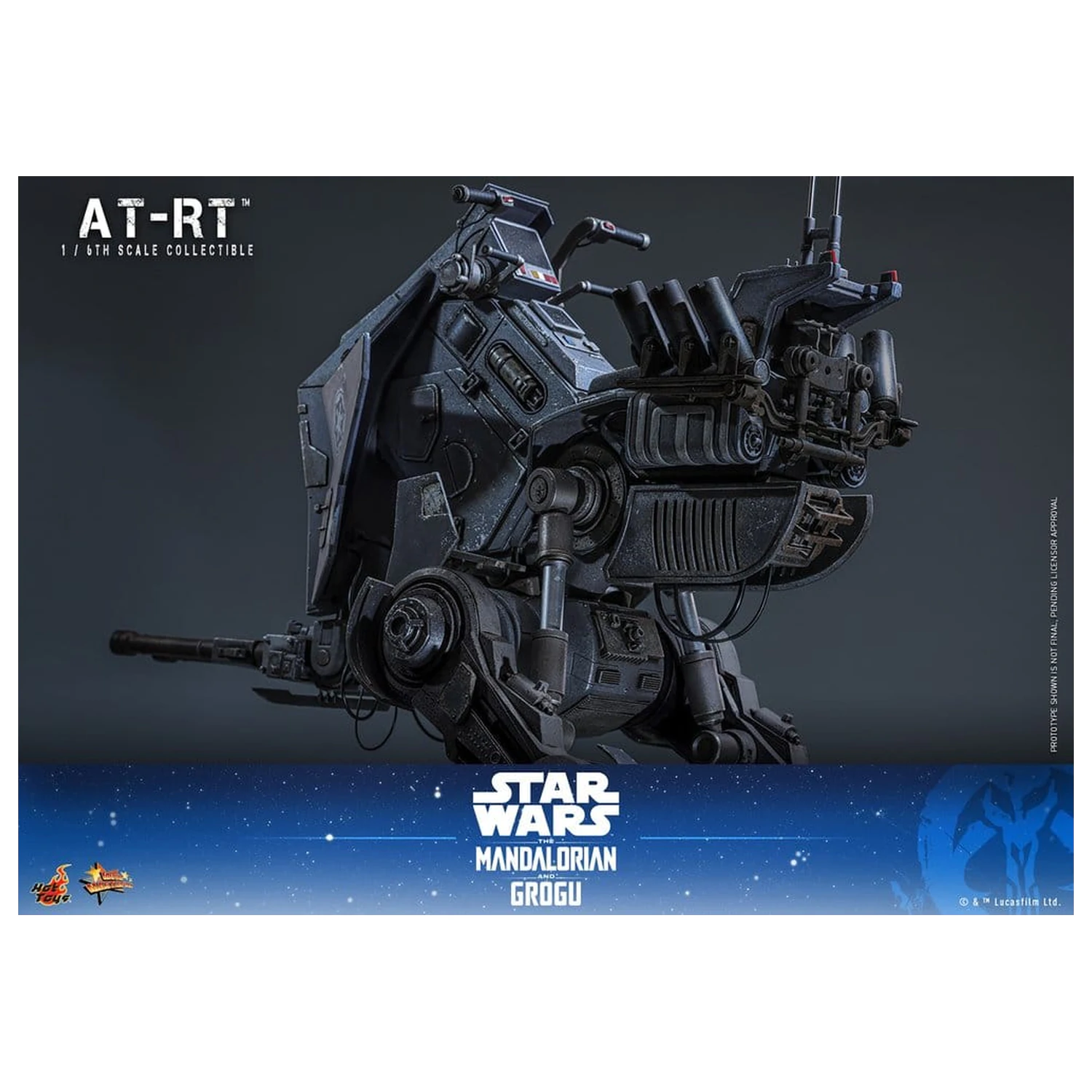 Star Wars: The Mandalorian & Grogu Movie Masterpiece akční figurka a set 1/6 Imperial Remnant AT-RT Driver & AT-RT 60 cm fotografii produktu