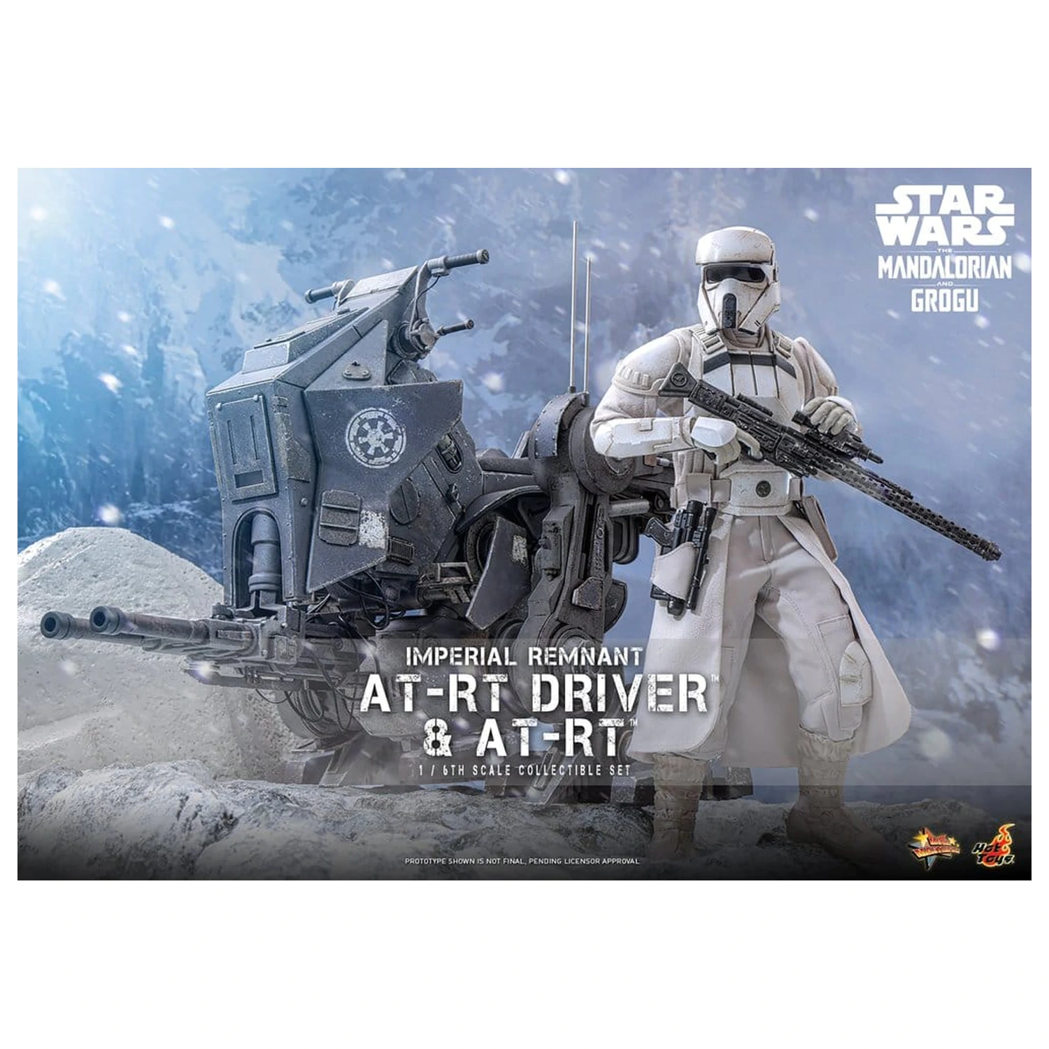 Star Wars: The Mandalorian & Grogu Movie Masterpiece akční figurka a set 1/6 Imperial Remnant AT-RT Driver & AT-RT 60 cm fotografii produktu