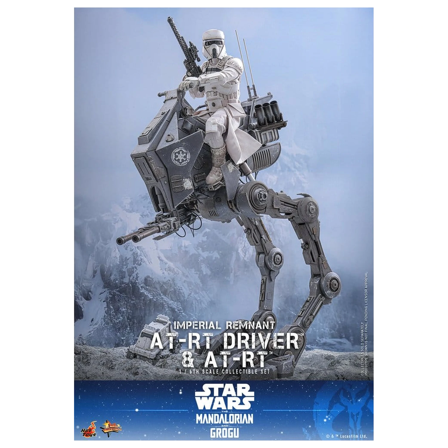 Star Wars: The Mandalorian & Grogu Movie Masterpiece akční figurka a set 1/6 Imperial Remnant AT-RT Driver & AT-RT 60 cm fotografii produktu