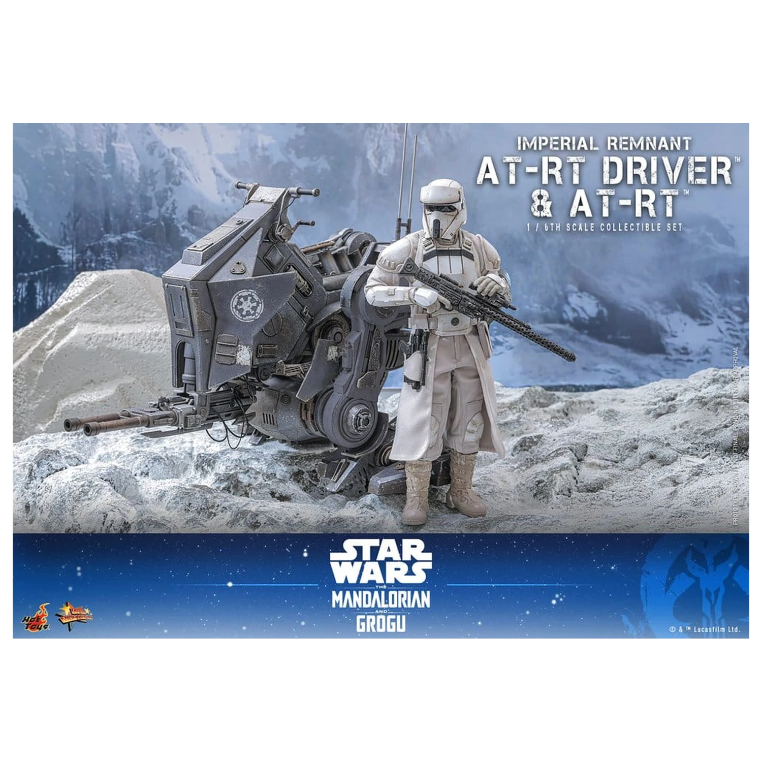 Star Wars: The Mandalorian & Grogu Movie Masterpiece akční figurka a set 1/6 Imperial Remnant AT-RT Driver & AT-RT 60 cm fotografii produktu