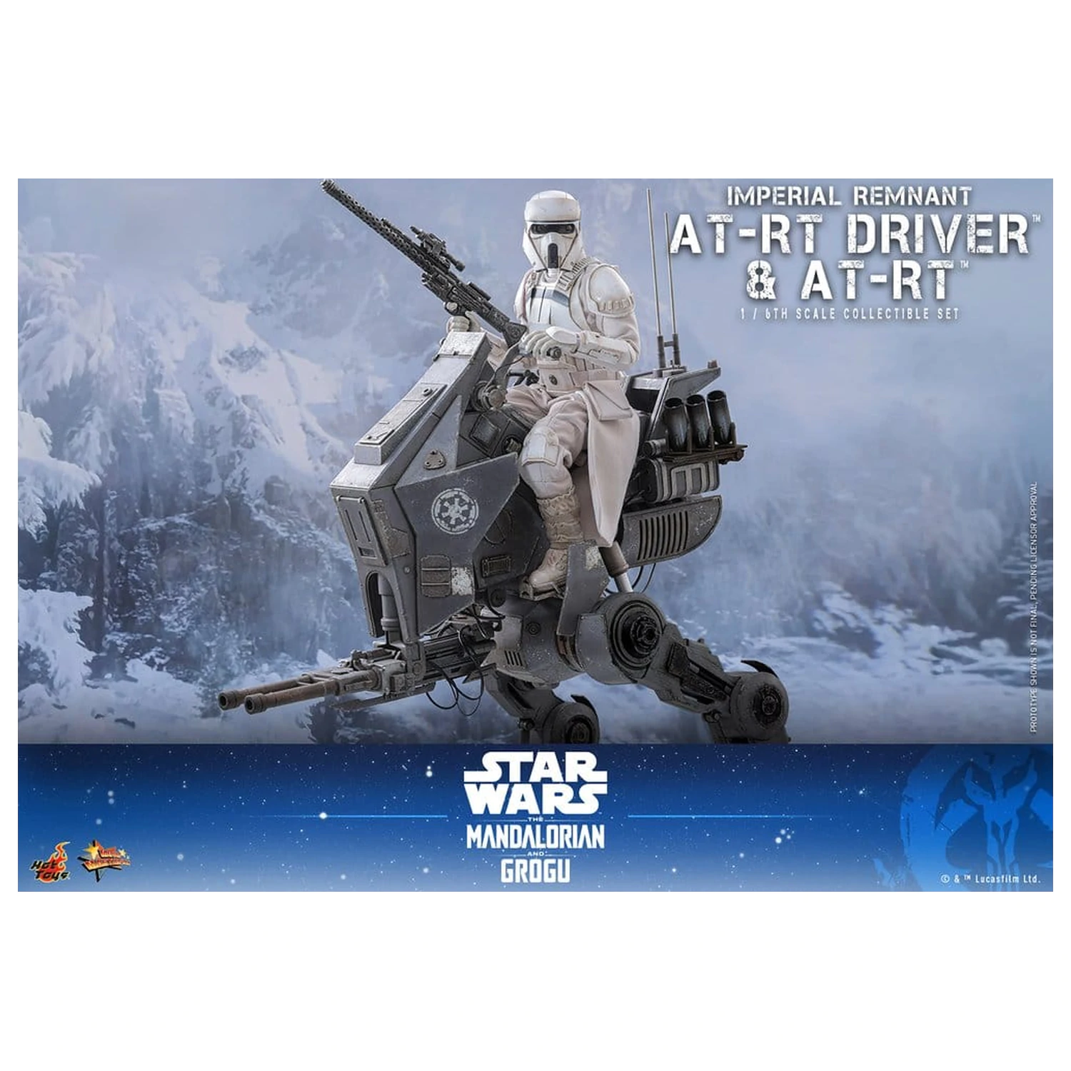 Star Wars: The Mandalorian & Grogu Movie Masterpiece akční figurka a set 1/6 Imperial Remnant AT-RT Driver & AT-RT 60 cm fotografii produktu