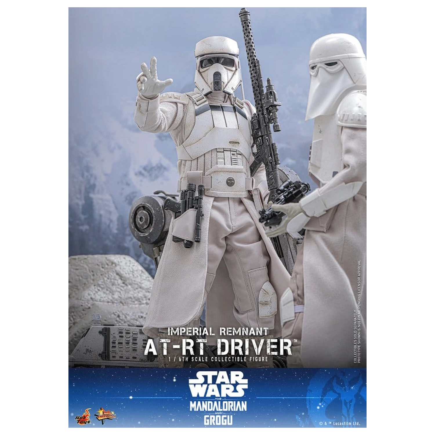 Star Wars: The Mandalorian & Grogu Movie Masterpiece akční figurka a set 1/6 Imperial Remnant AT-RT Driver & AT-RT 60 cm fotografii produktu