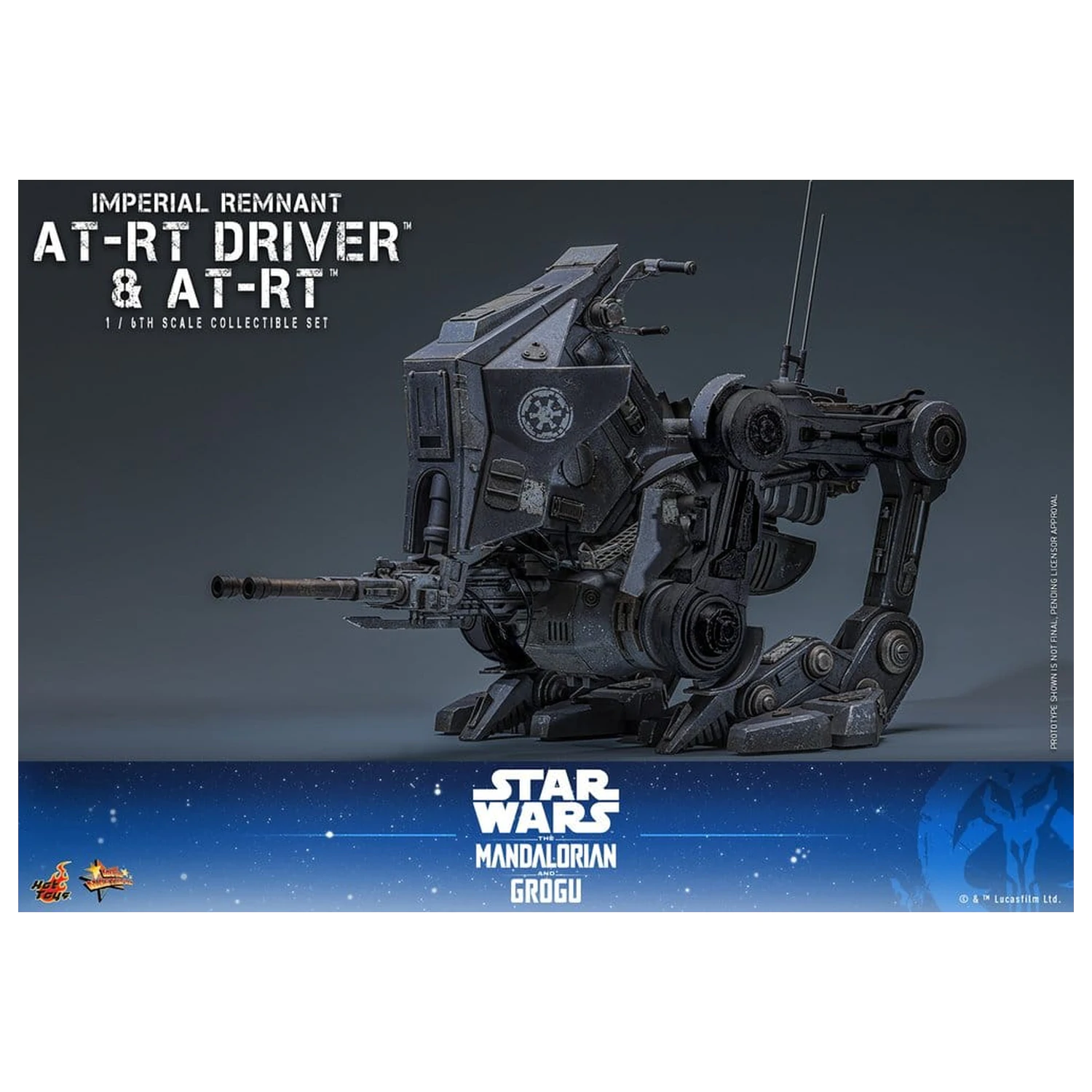 Star Wars: The Mandalorian & Grogu Movie Masterpiece akční figurka a set 1/6 Imperial Remnant AT-RT Driver & AT-RT 60 cm fotografii produktu