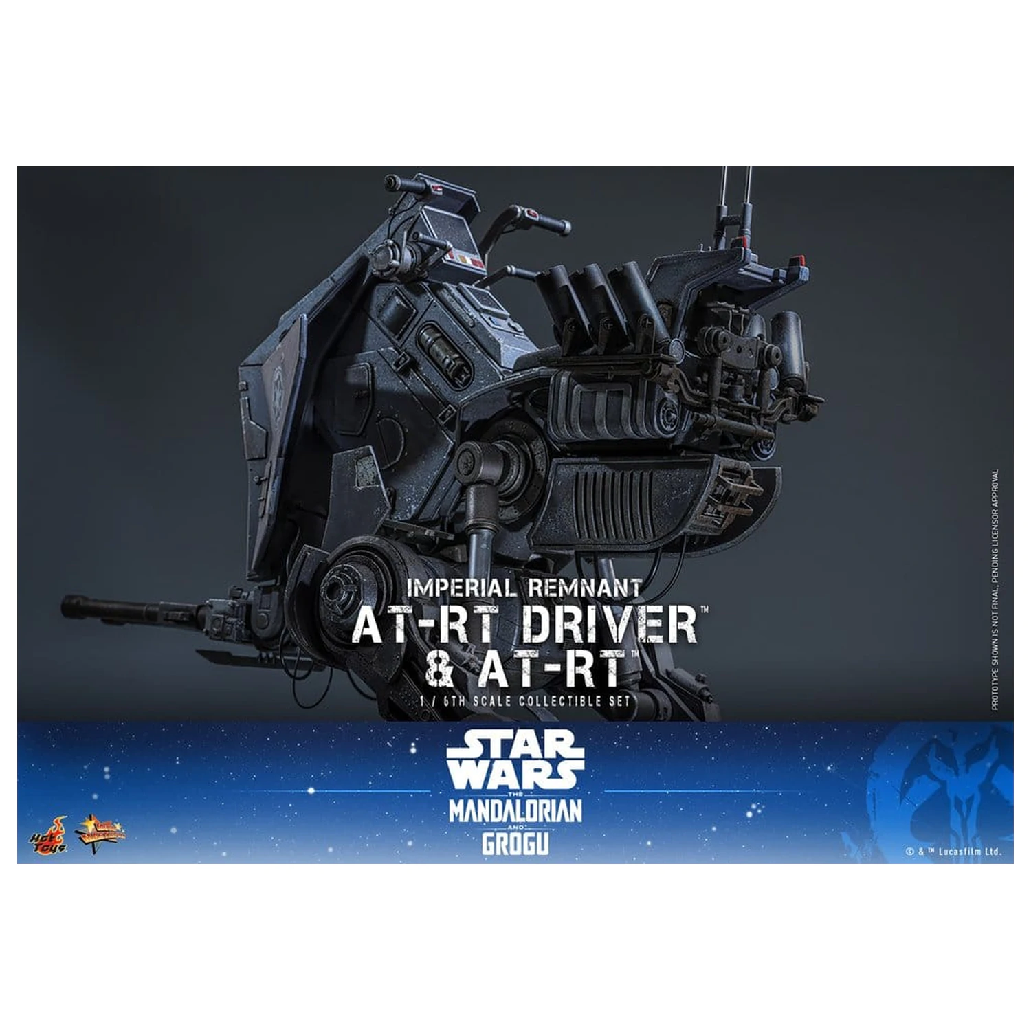 Star Wars: The Mandalorian & Grogu Movie Masterpiece akční figurka a set 1/6 Imperial Remnant AT-RT Driver & AT-RT 60 cm fotografii produktu