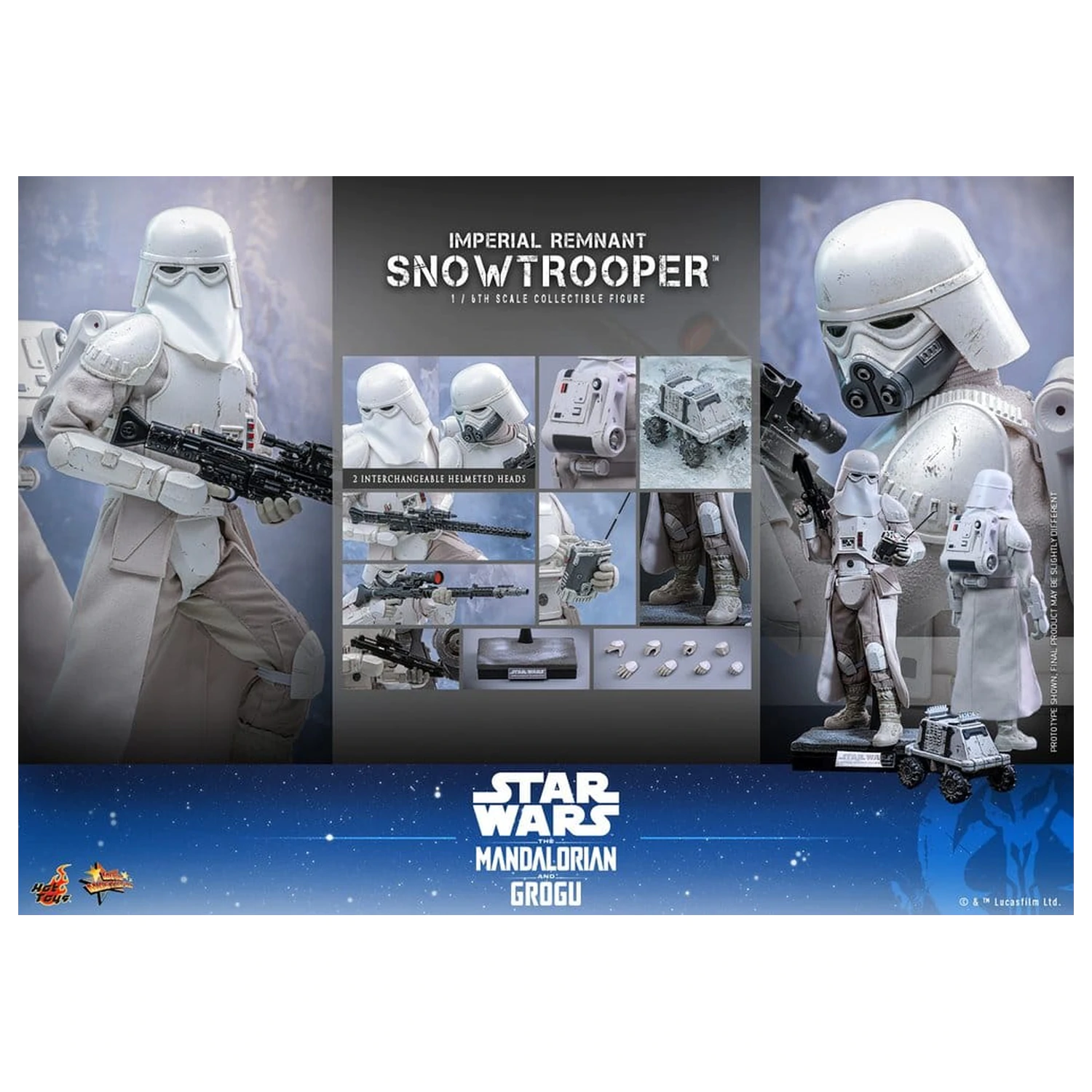 Star Wars: The Mandalorian & Grogu Movie Masterpiece akční figurka 1/6 Imperial Remnant Snowtrooper 30 cm fotografii produktu