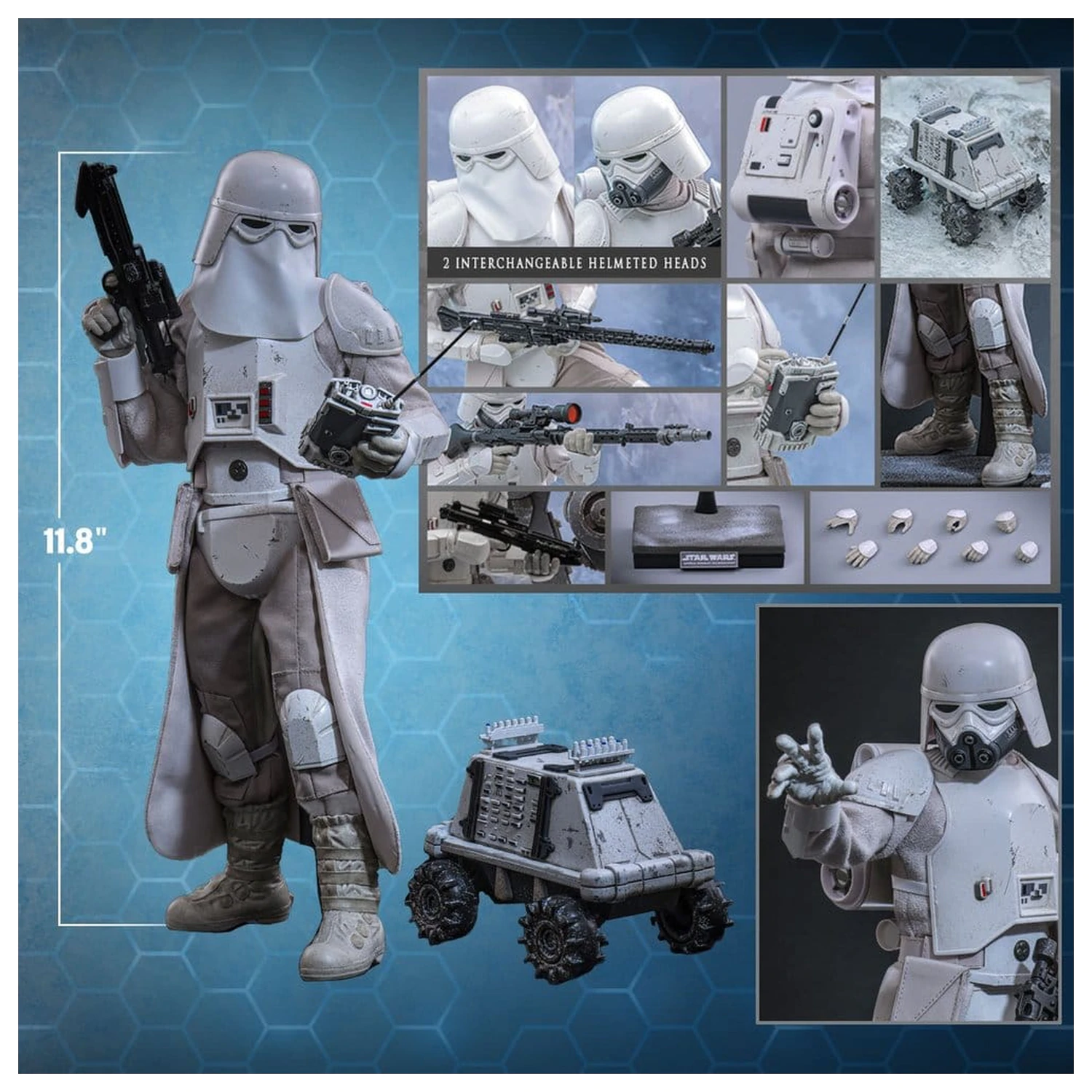 Star Wars: The Mandalorian & Grogu Movie Masterpiece akční figurka 1/6 Imperial Remnant Snowtrooper 30 cm fotografii produktu