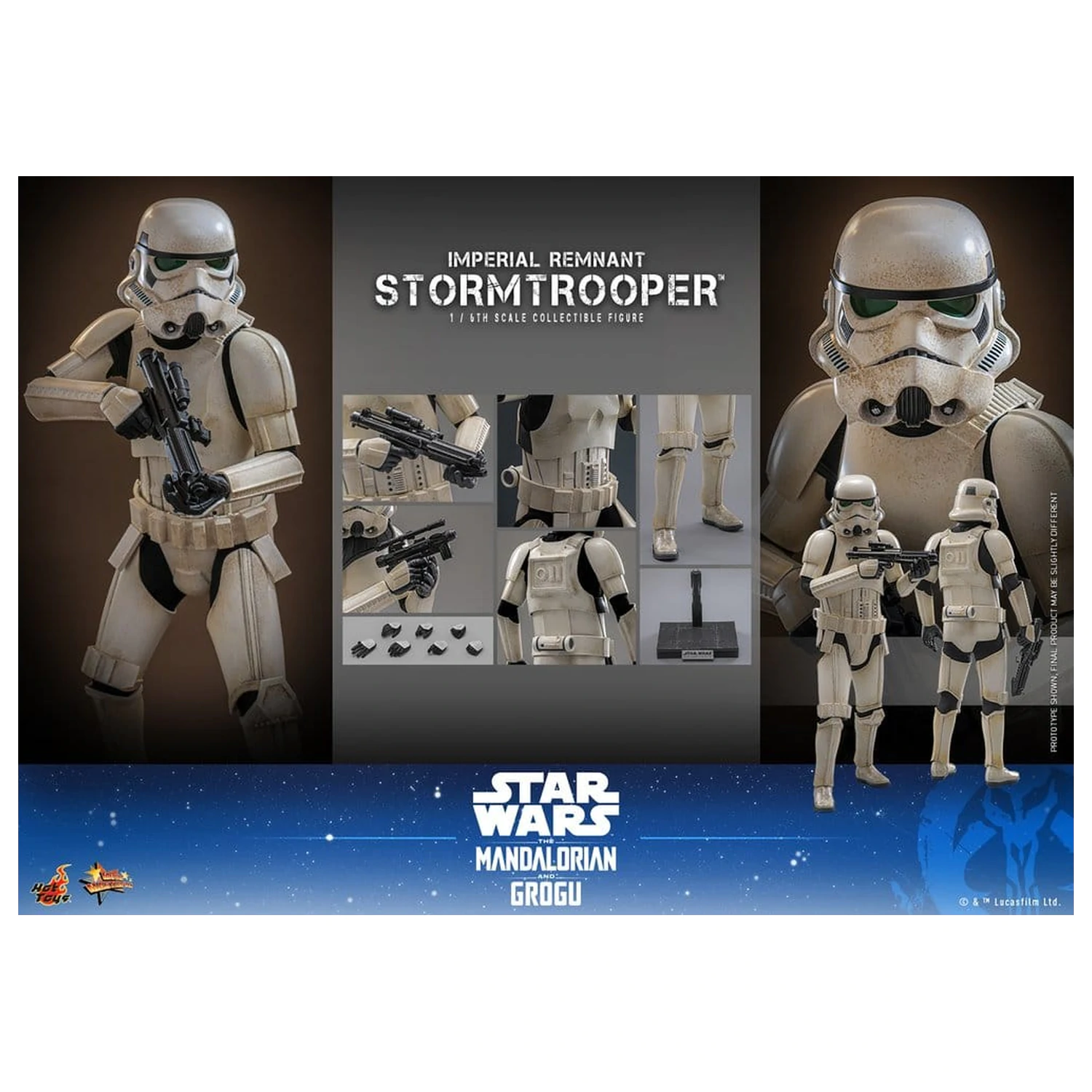 Star Wars: The Mandalorian & Grogu Movie Masterpiece akční figurka 1/6 Imperial Remnant Stormtrooper 30 cm fotografii produktu