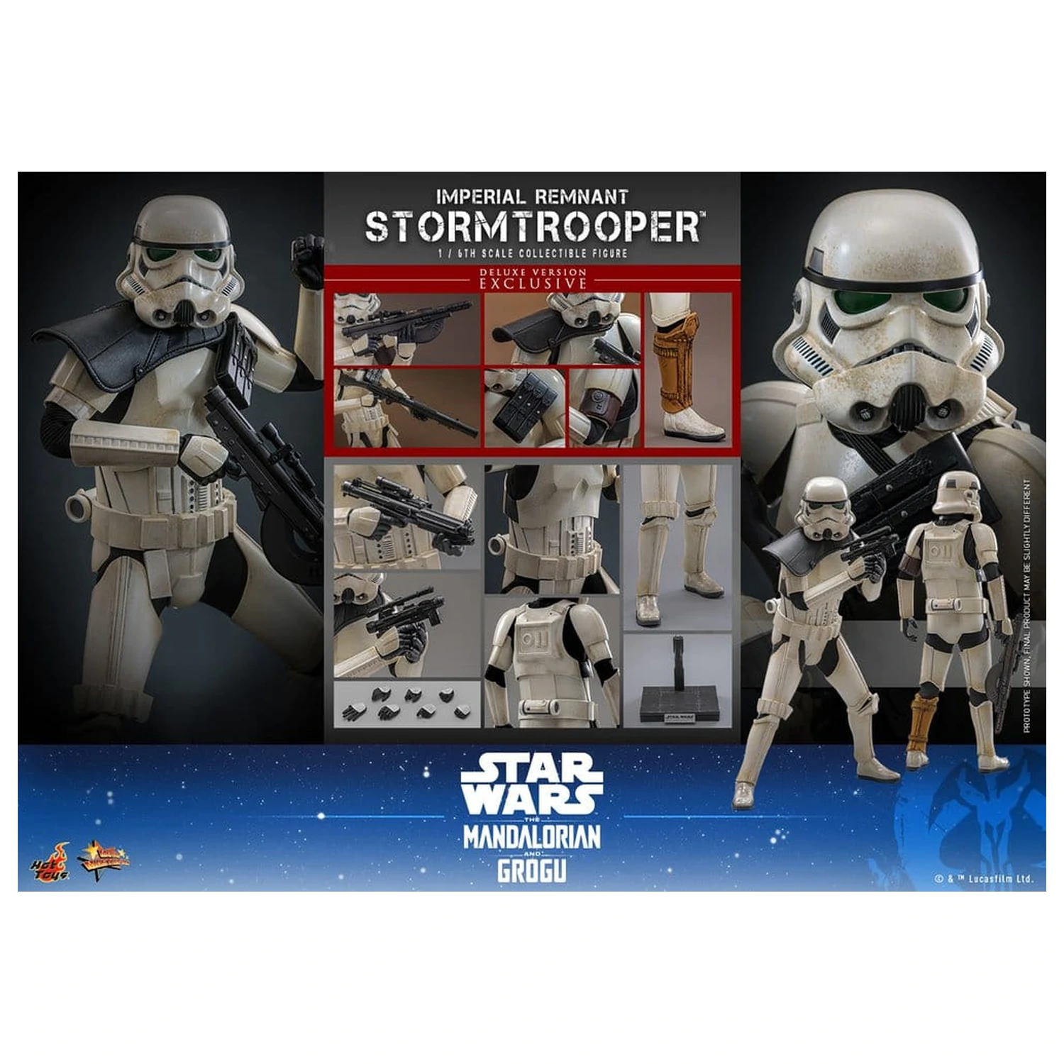 Star Wars: The Mandalorian & Grogu Movie Masterpiece akční figurka 1/6 Imperial Remnant Stormtrooper (Deluxe Version) 30 cm fotografii produktu