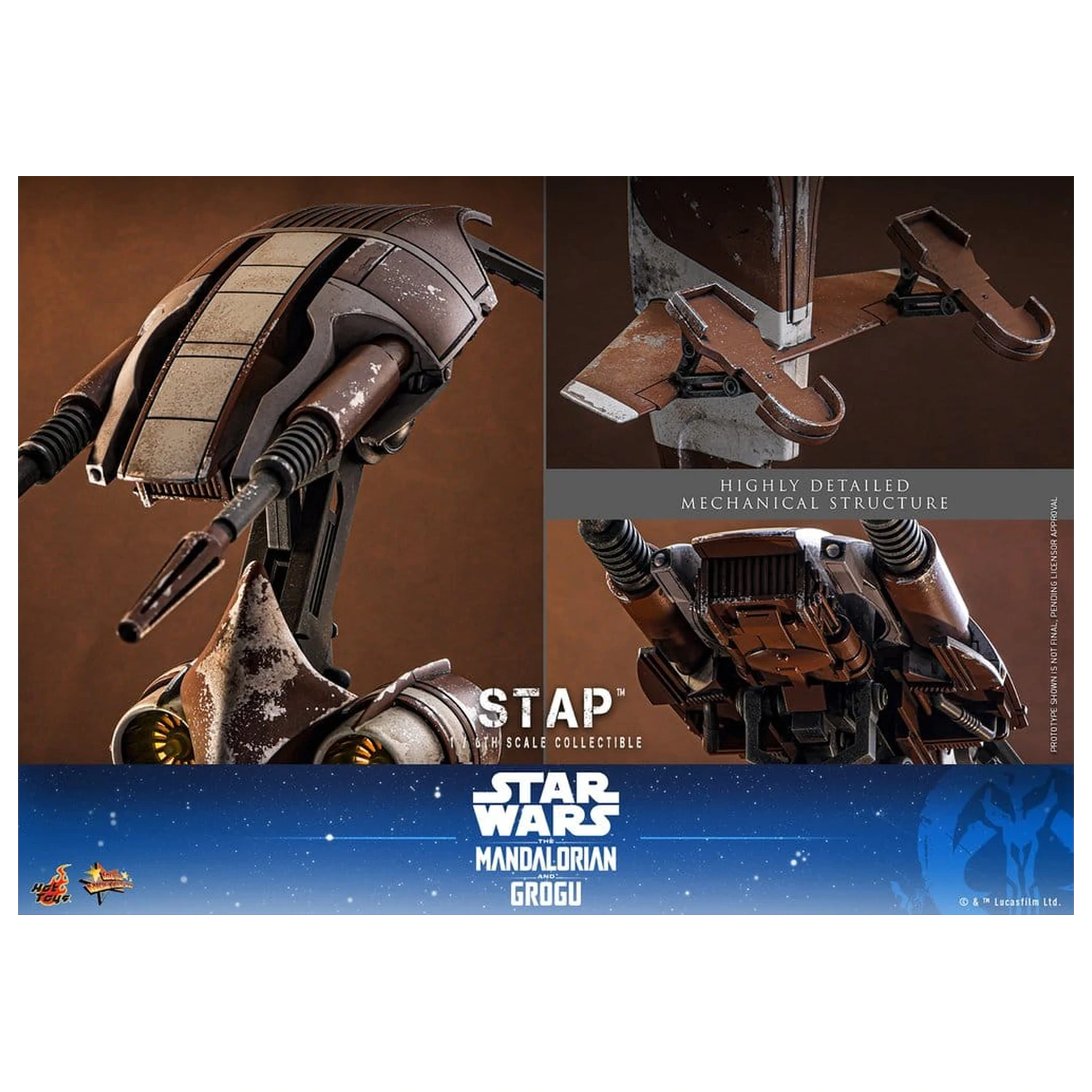 Star Wars: The Mandalorian & Grogu Movie Masterpiece Příslušenství 1/6 STAP 32 cm fotografii produktu