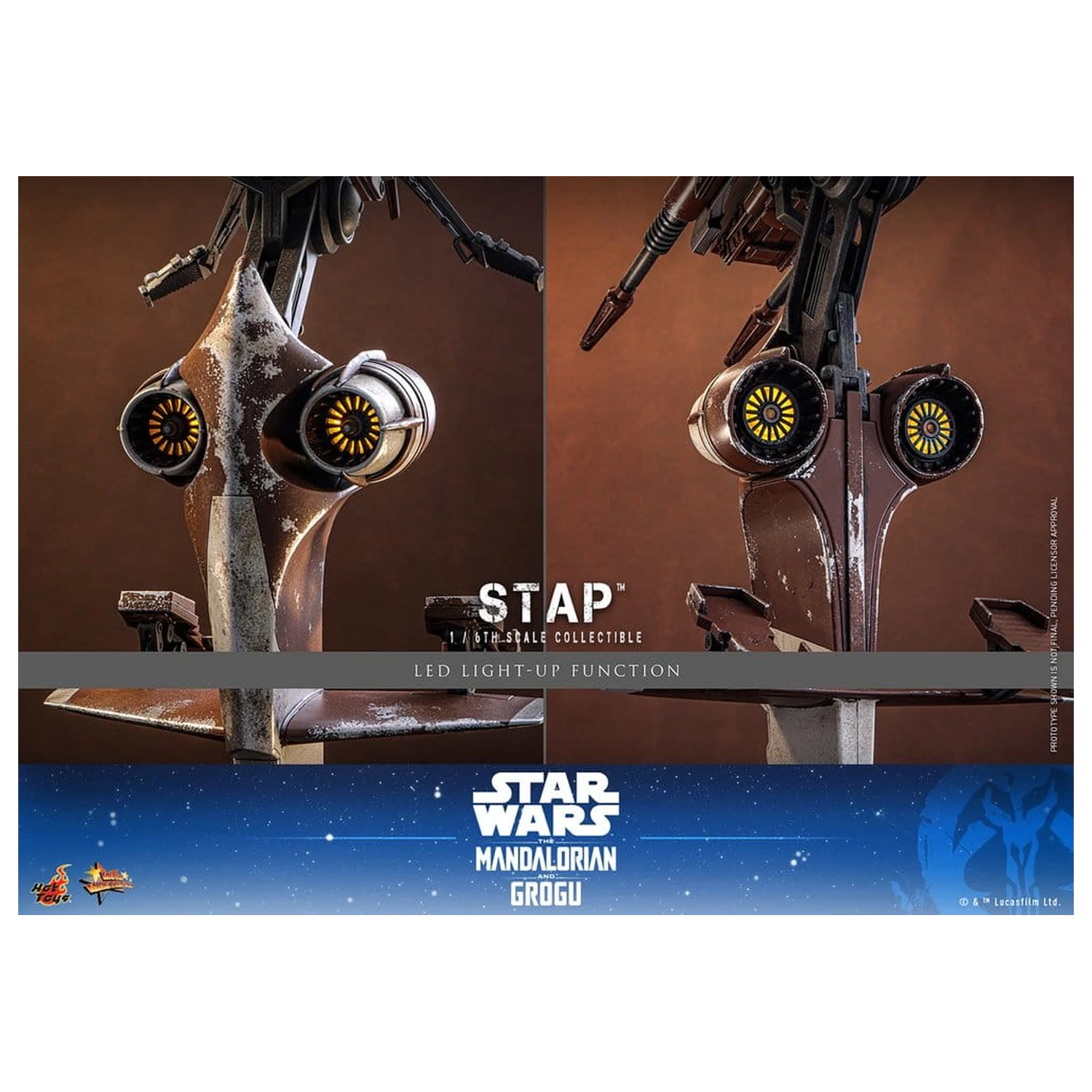 Star Wars: The Mandalorian & Grogu Movie Masterpiece Příslušenství 1/6 STAP 32 cm fotografii produktu