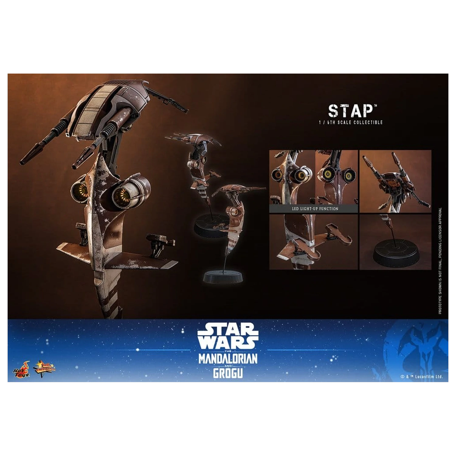 Star Wars: The Mandalorian & Grogu Movie Masterpiece Příslušenství 1/6 STAP 32 cm fotografii produktu