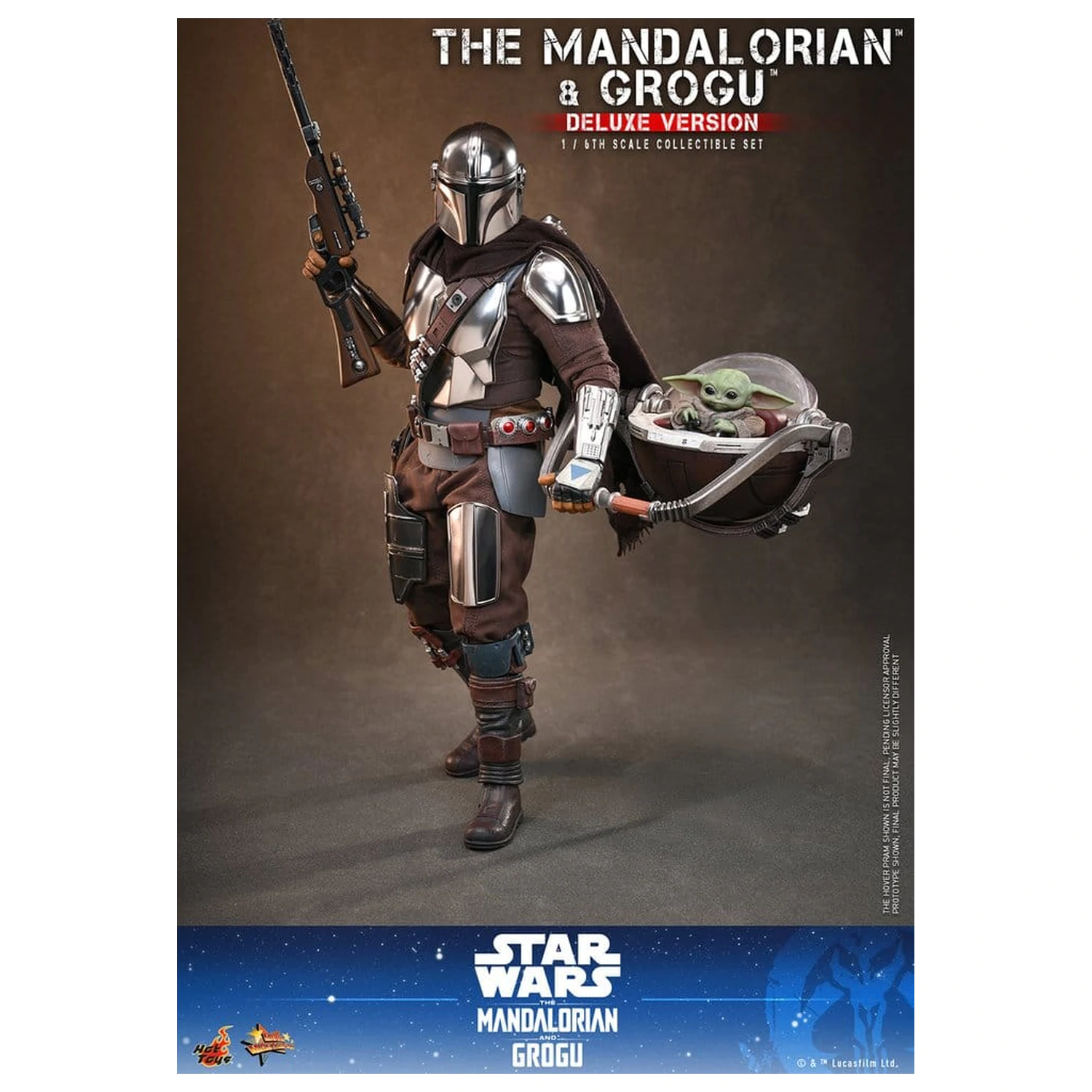 Star Wars: The Mandalorian & Grogu Movie Masterpiece akční figurka 1/6 The Mandalorian a Grogu (Deluxe Version) 31 cm fotografii produktu