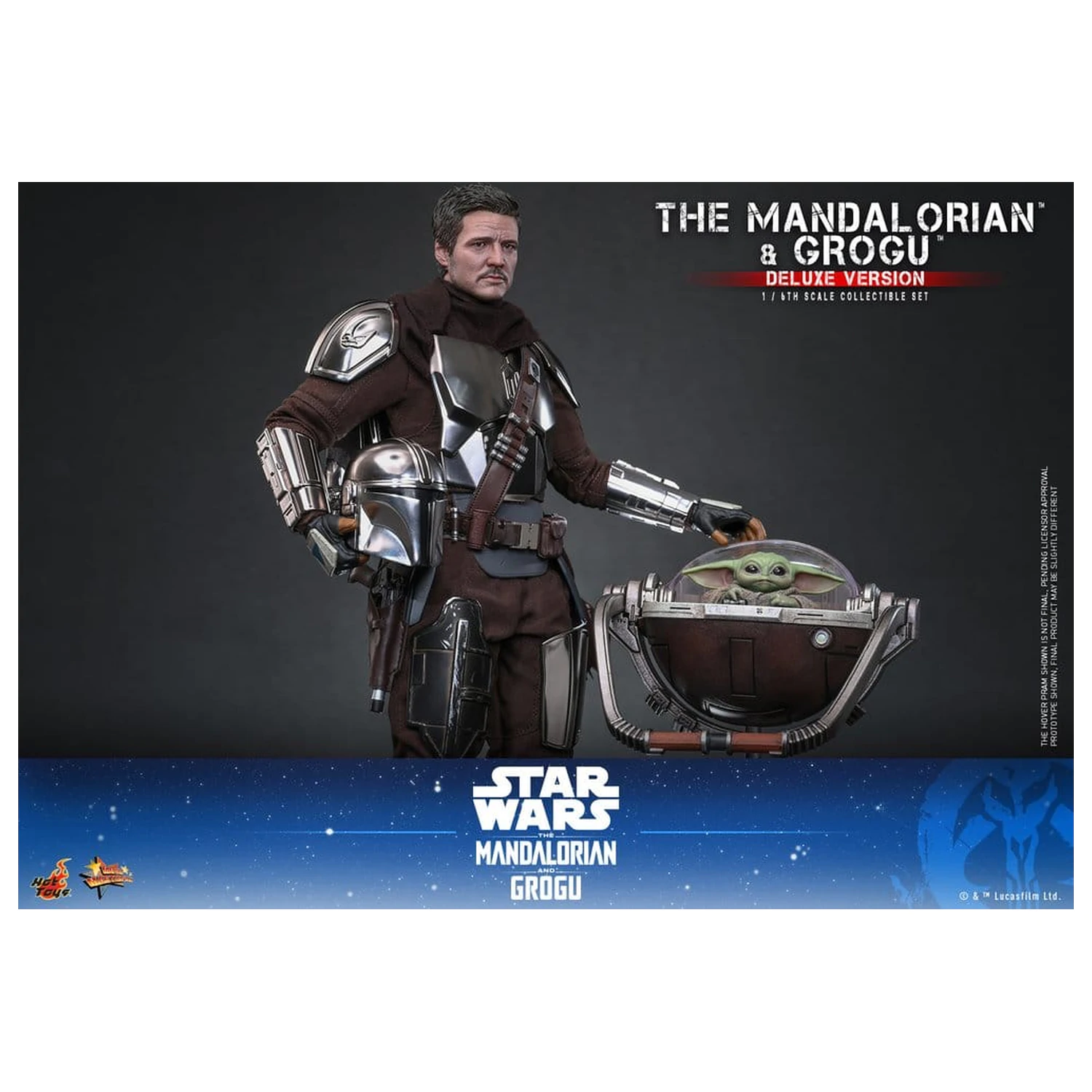 Star Wars: The Mandalorian & Grogu Movie Masterpiece akční figurka 1/6 The Mandalorian a Grogu (Deluxe Version) 31 cm fotografii produktu