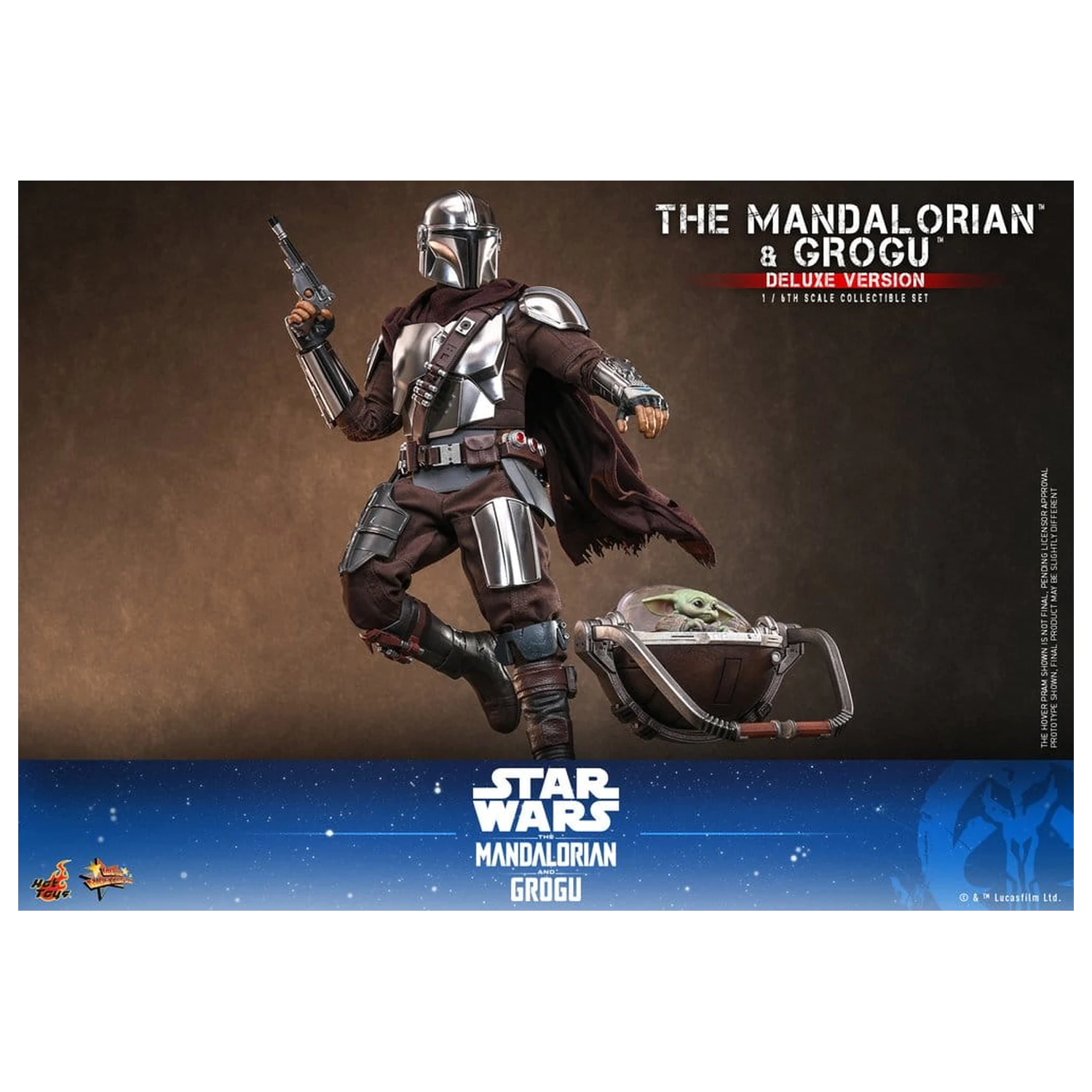 Star Wars: The Mandalorian & Grogu Movie Masterpiece akční figurka 1/6 The Mandalorian a Grogu (Deluxe Version) 31 cm fotografii produktu