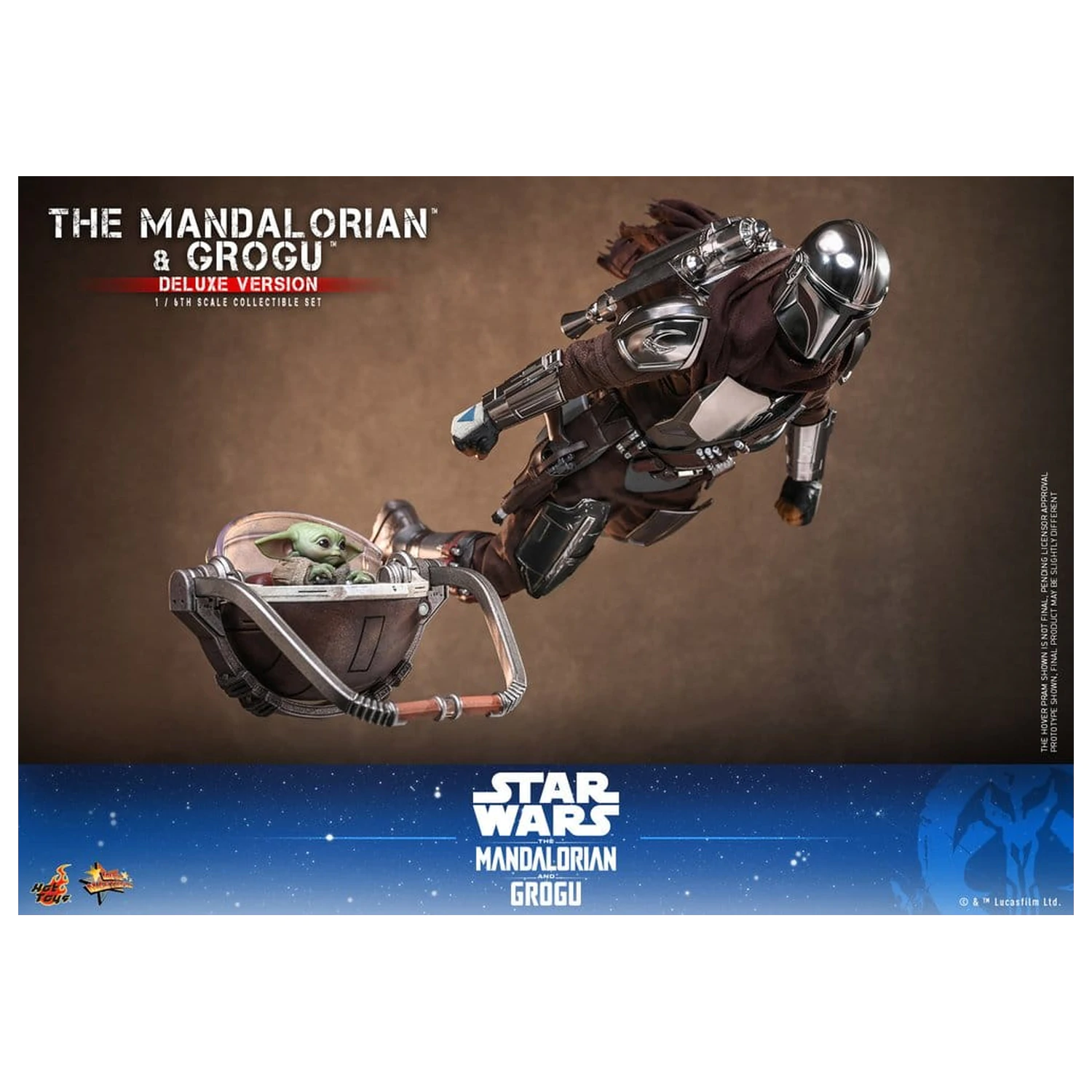 Star Wars: The Mandalorian & Grogu Movie Masterpiece akční figurka 1/6 The Mandalorian a Grogu (Deluxe Version) 31 cm fotografii produktu