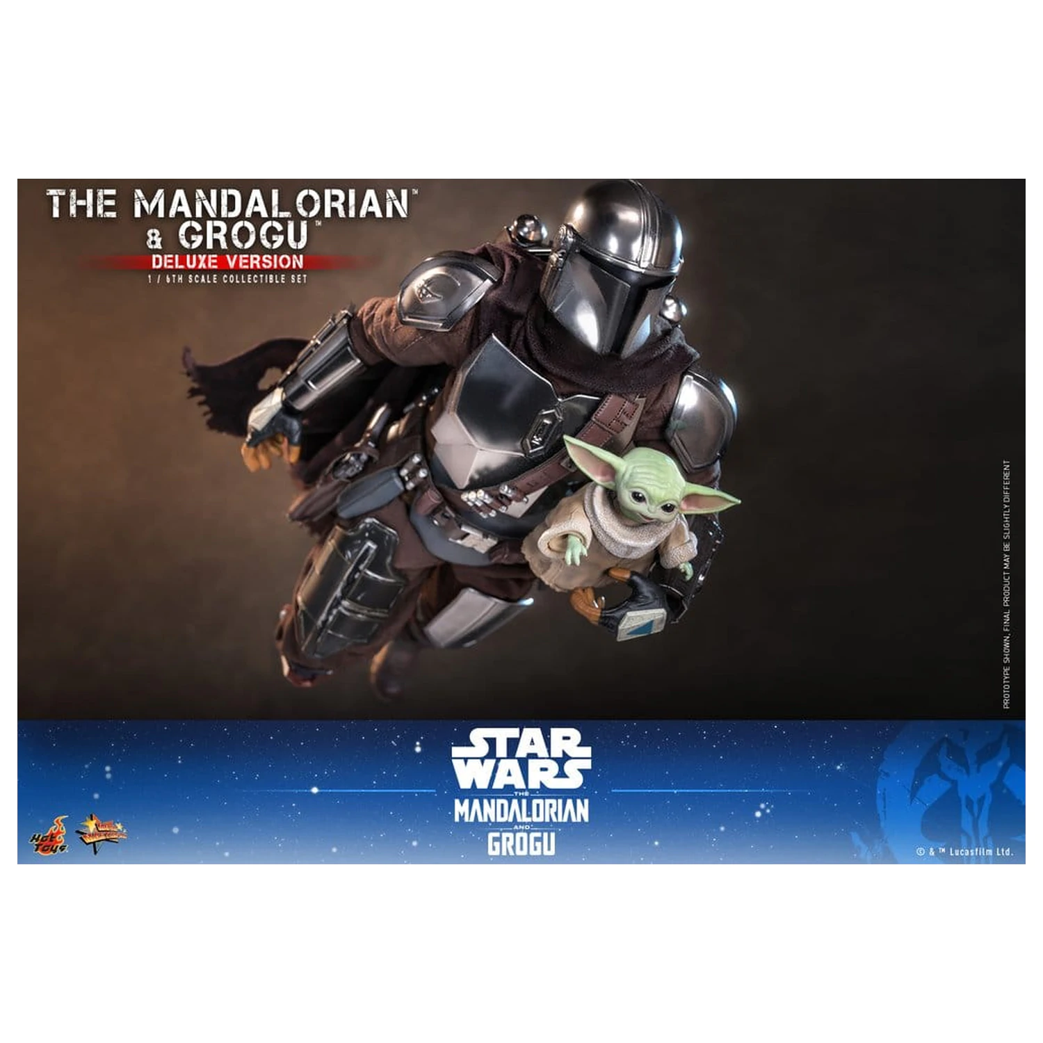 Star Wars: The Mandalorian & Grogu Movie Masterpiece akční figurka 1/6 The Mandalorian a Grogu (Deluxe Version) 31 cm fotografii produktu