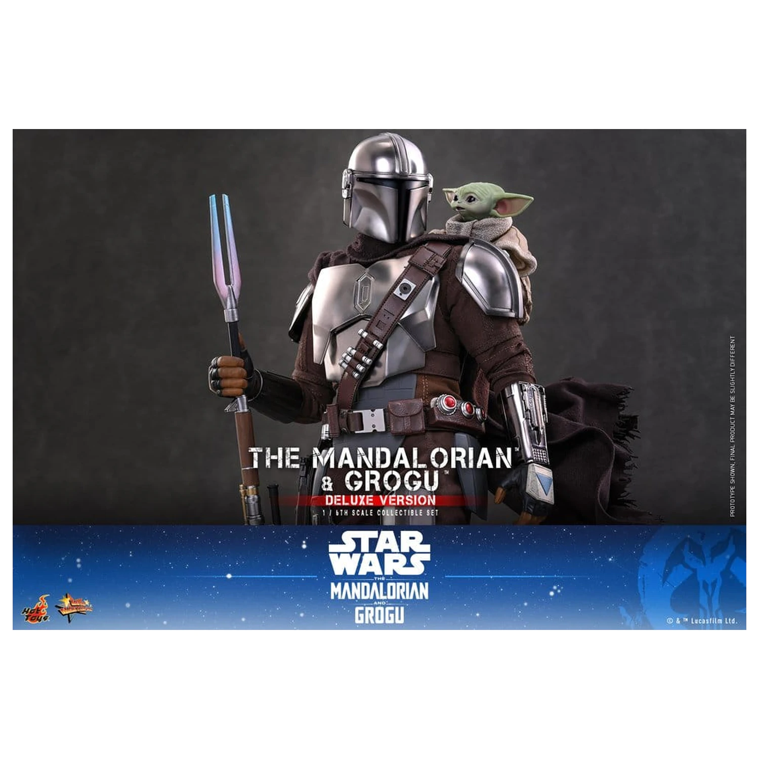 Star Wars: The Mandalorian & Grogu Movie Masterpiece akční figurka 1/6 The Mandalorian a Grogu (Deluxe Version) 31 cm fotografii produktu