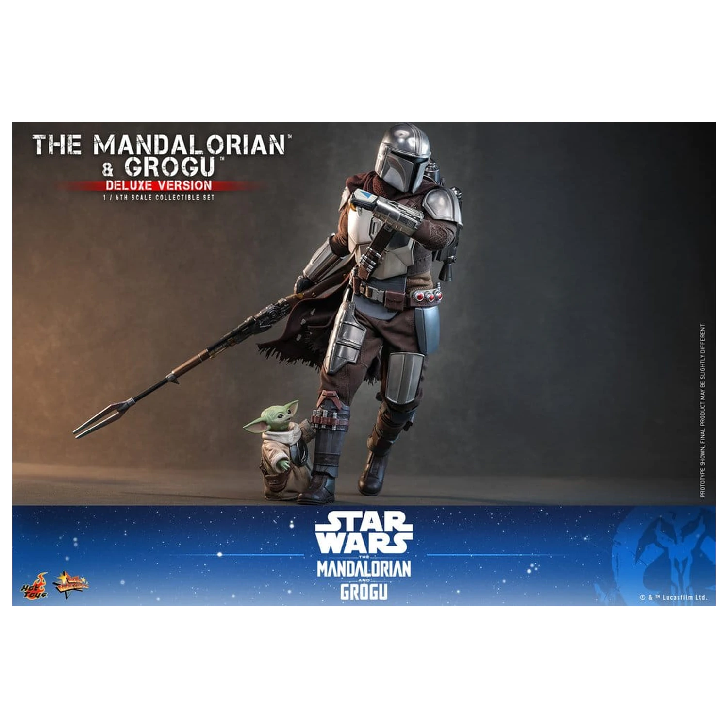Star Wars: The Mandalorian & Grogu Movie Masterpiece akční figurka 1/6 The Mandalorian a Grogu (Deluxe Version) 31 cm fotografii produktu