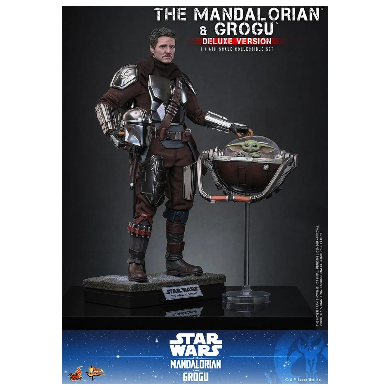 Star Wars: The Mandalorian & Grogu Movie Masterpiece akční figurka 1/6 The Mandalorian a Grogu (Deluxe Version) 31 cm fotografii produktu