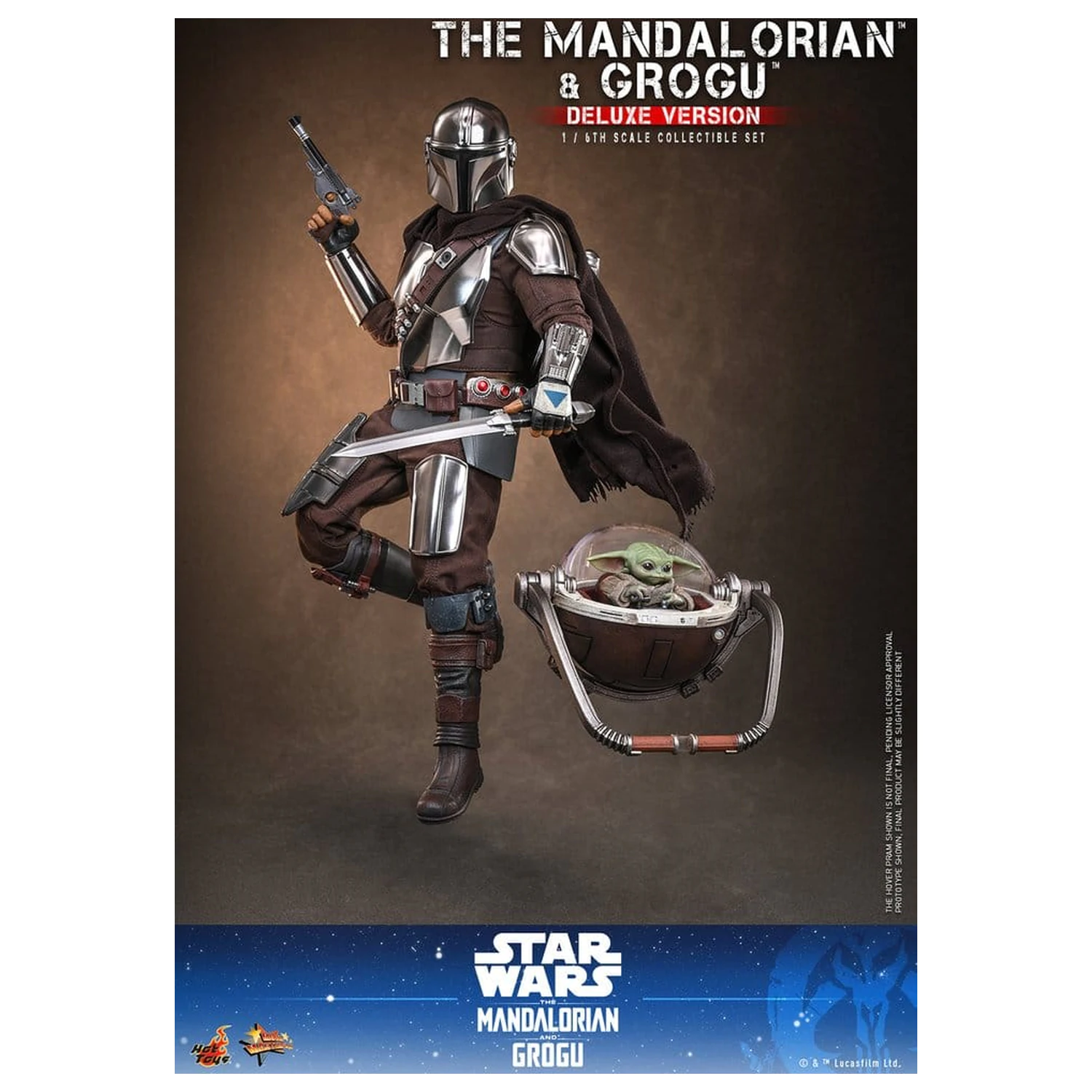 Star Wars: The Mandalorian & Grogu Movie Masterpiece akční figurka 1/6 The Mandalorian a Grogu (Deluxe Version) 31 cm fotografii produktu