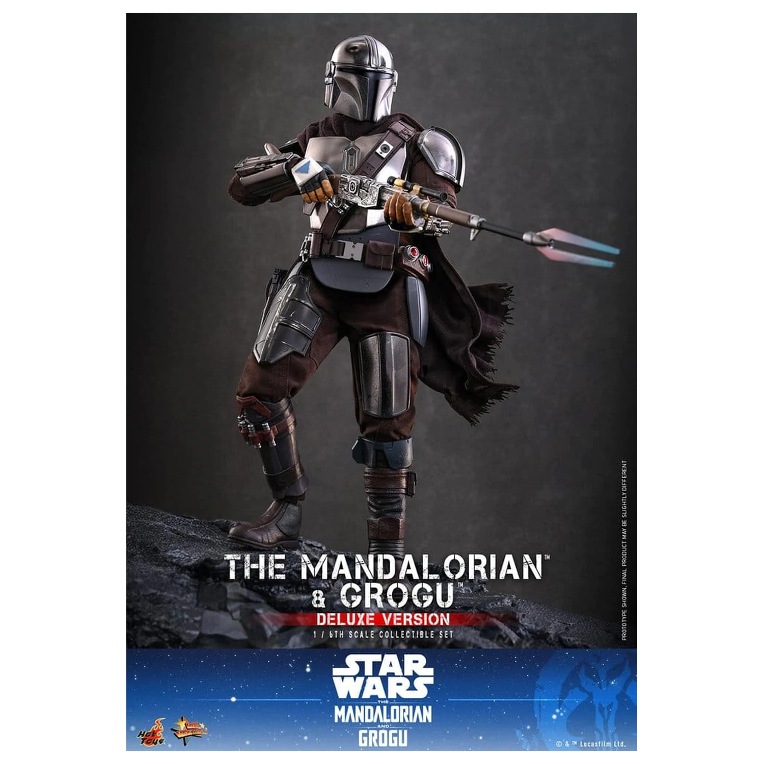 Star Wars: The Mandalorian & Grogu Movie Masterpiece akční figurka 1/6 The Mandalorian a Grogu (Deluxe Version) 31 cm fotografii produktu