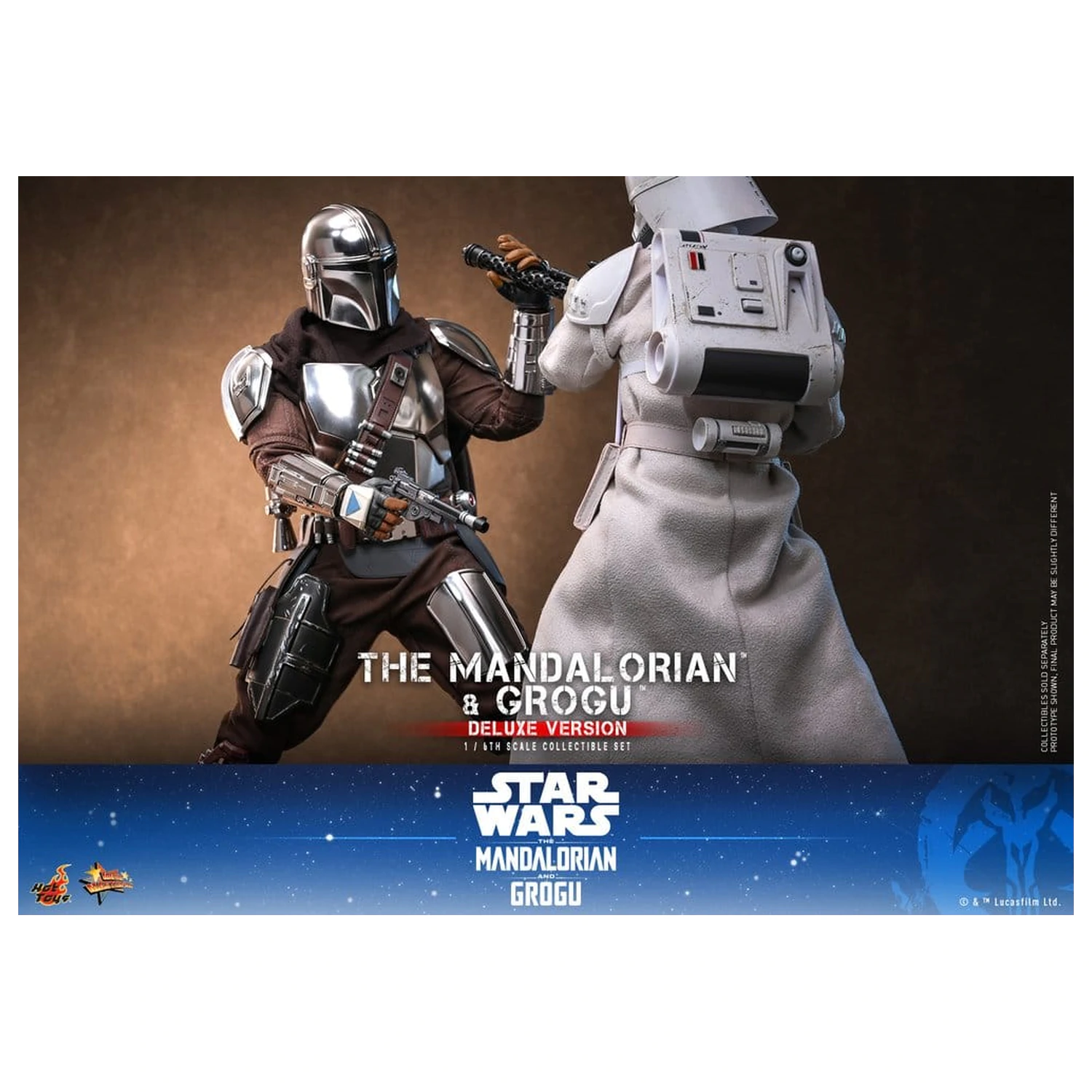 Star Wars: The Mandalorian & Grogu Movie Masterpiece akční figurka 1/6 The Mandalorian a Grogu (Deluxe Version) 31 cm fotografii produktu