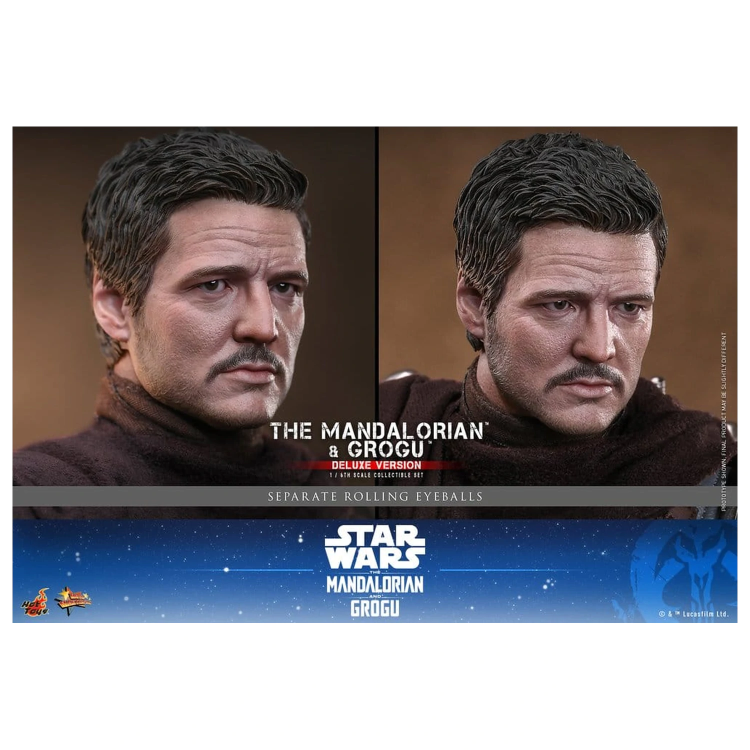 Star Wars: The Mandalorian & Grogu Movie Masterpiece akční figurka 1/6 The Mandalorian a Grogu (Deluxe Version) 31 cm fotografii produktu