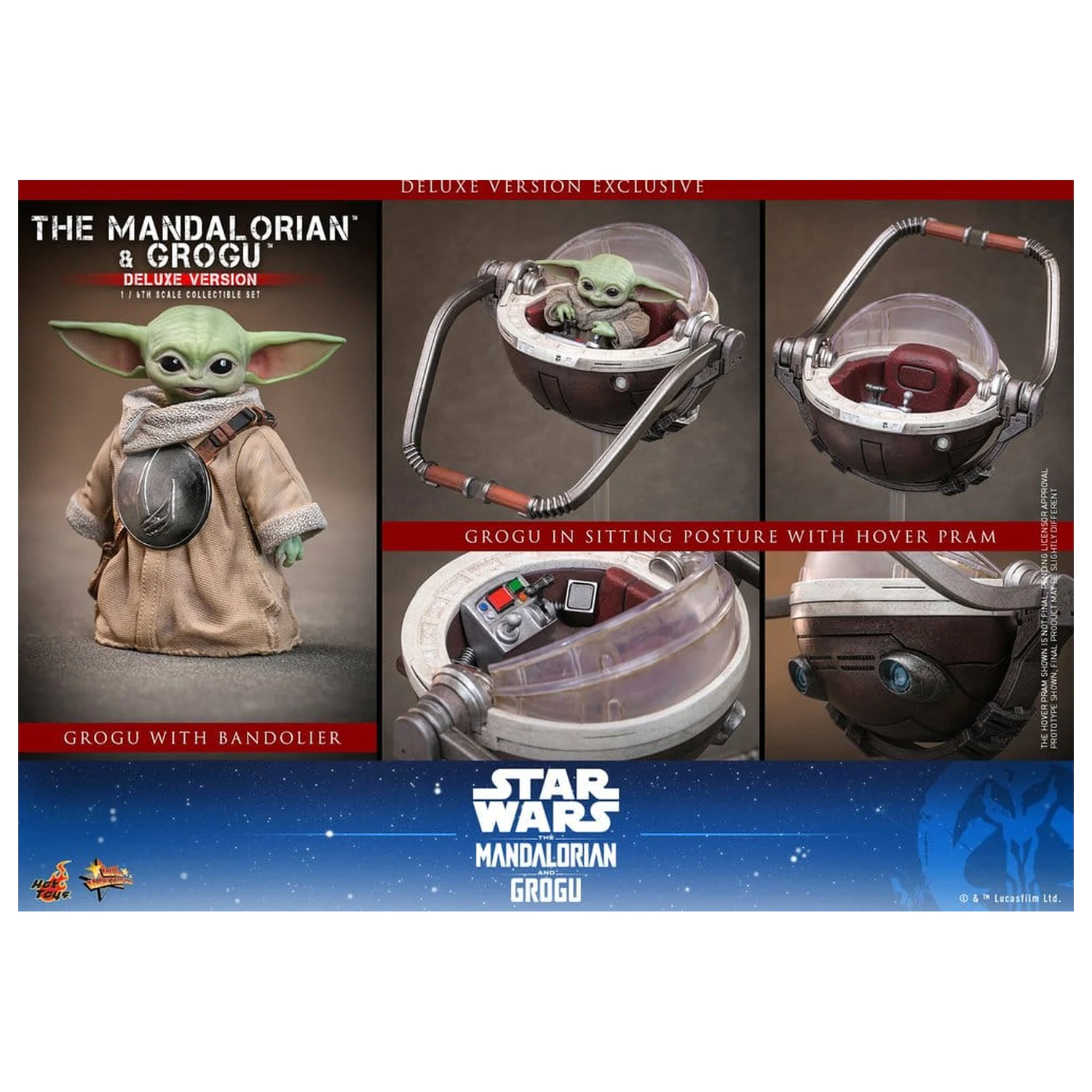 Star Wars: The Mandalorian & Grogu Movie Masterpiece akční figurka 1/6 The Mandalorian a Grogu (Deluxe Version) 31 cm fotografii produktu