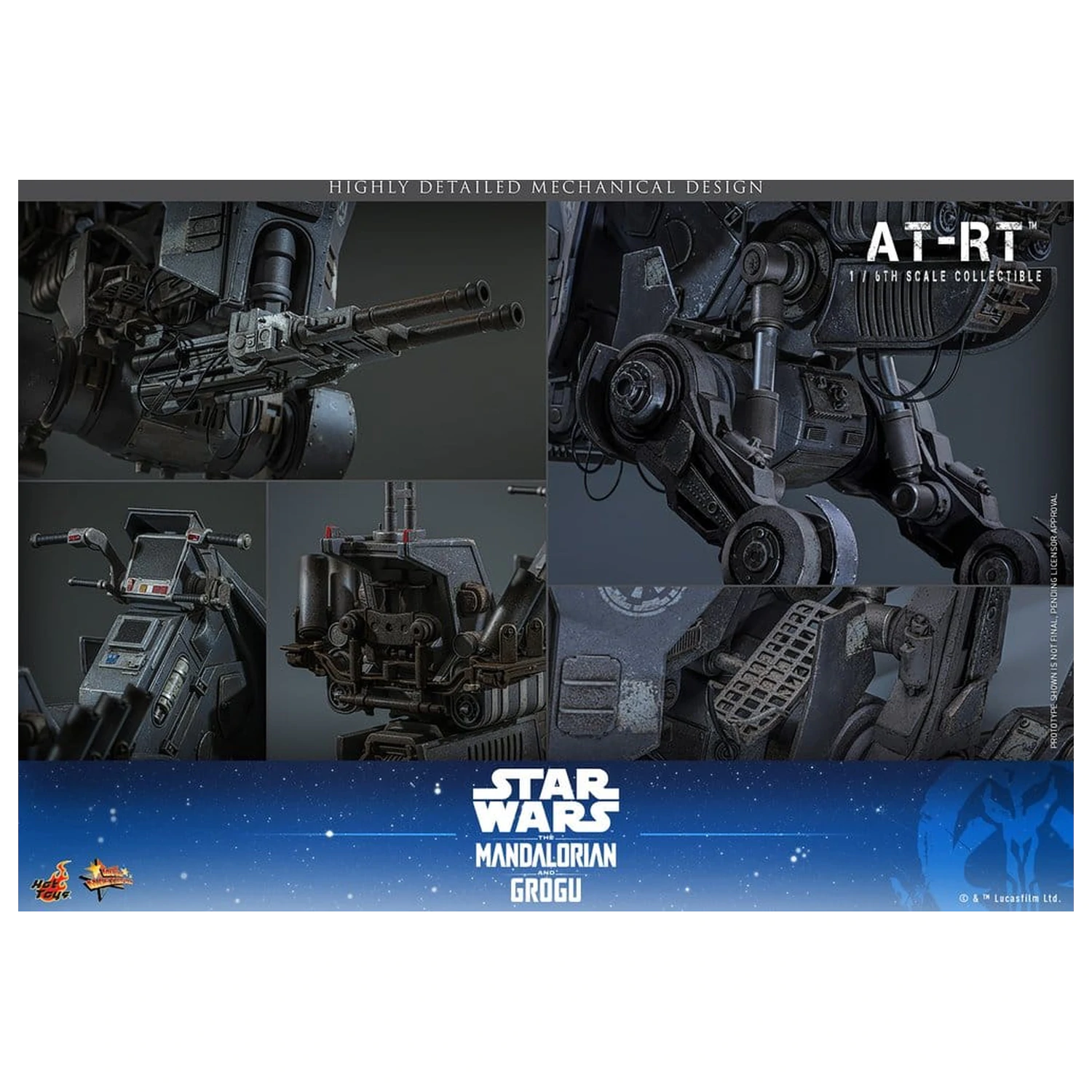 Star Wars: The Mandalorian & Grogu Film Masterpiece Vozidlo 1/6 AT-RT 60 cm fotografii produktu