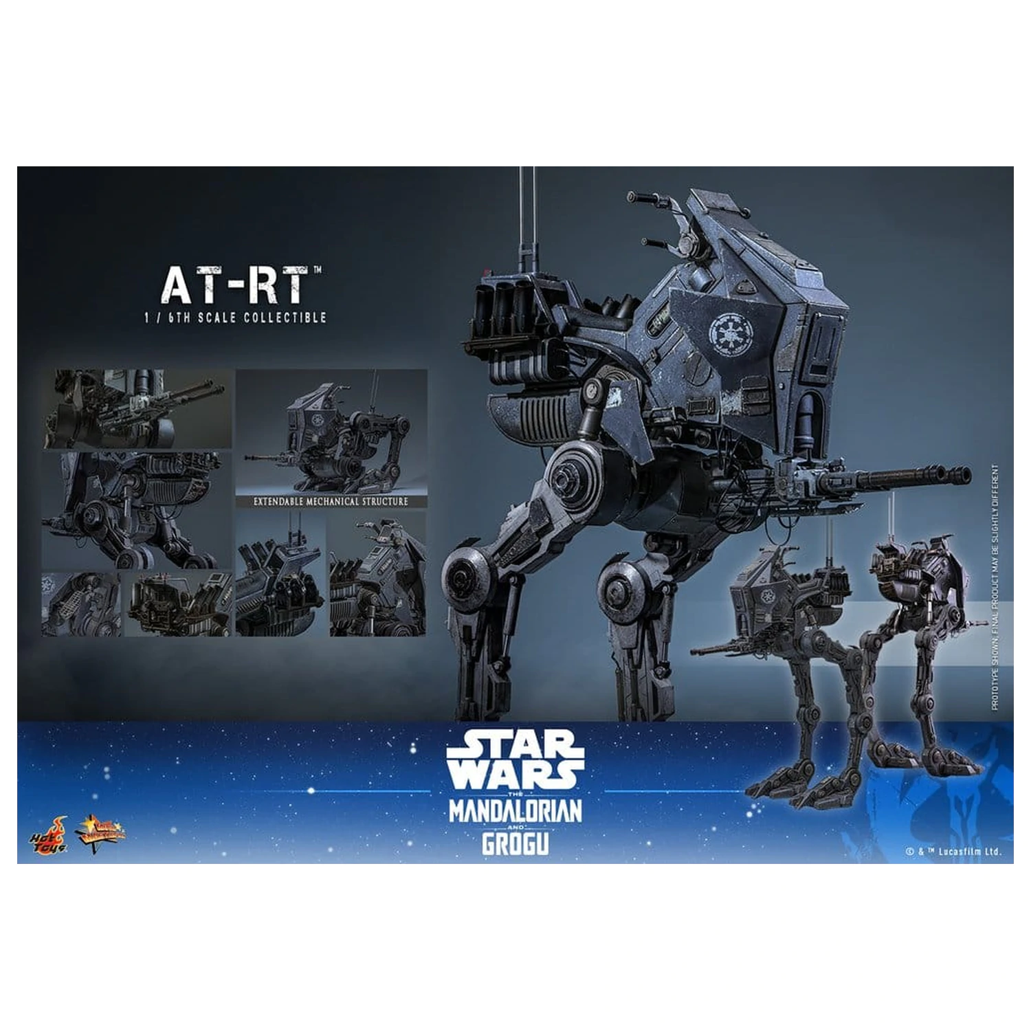 Star Wars: The Mandalorian & Grogu Film Masterpiece Vozidlo 1/6 AT-RT 60 cm fotografii produktu